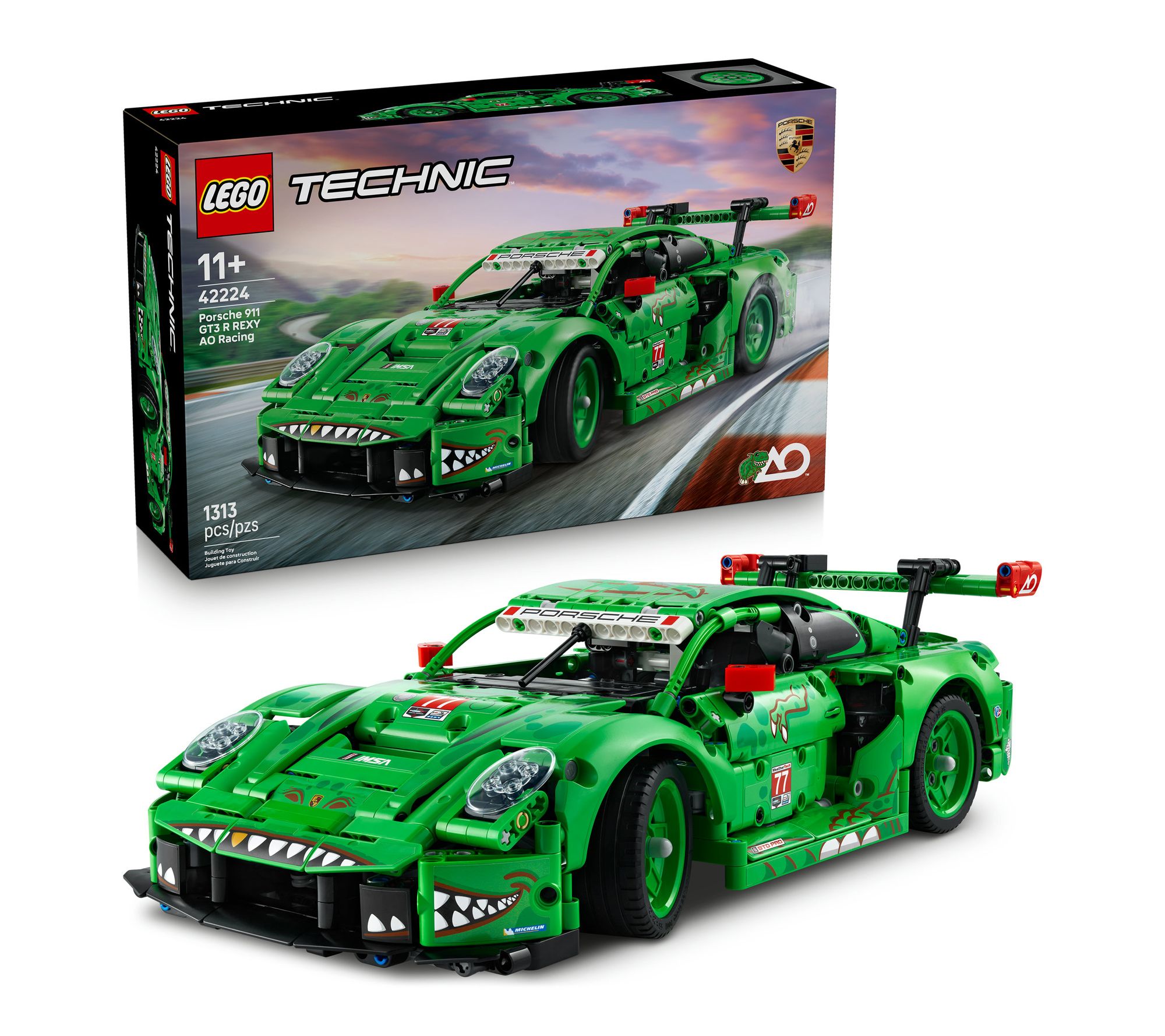 LEGO Technic Porsche 911 GT3 R REXY AO Racing Car 42224