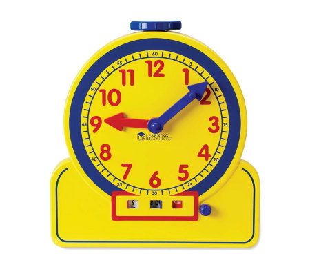 Primary Time Teacher 12HR Learning Clock by Learning Resource