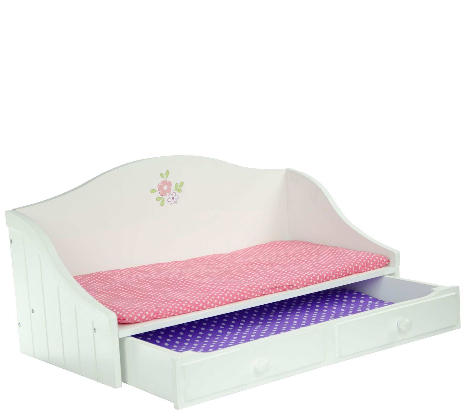 Teamson Kids Little Princess 18" Doll Trundle Bed