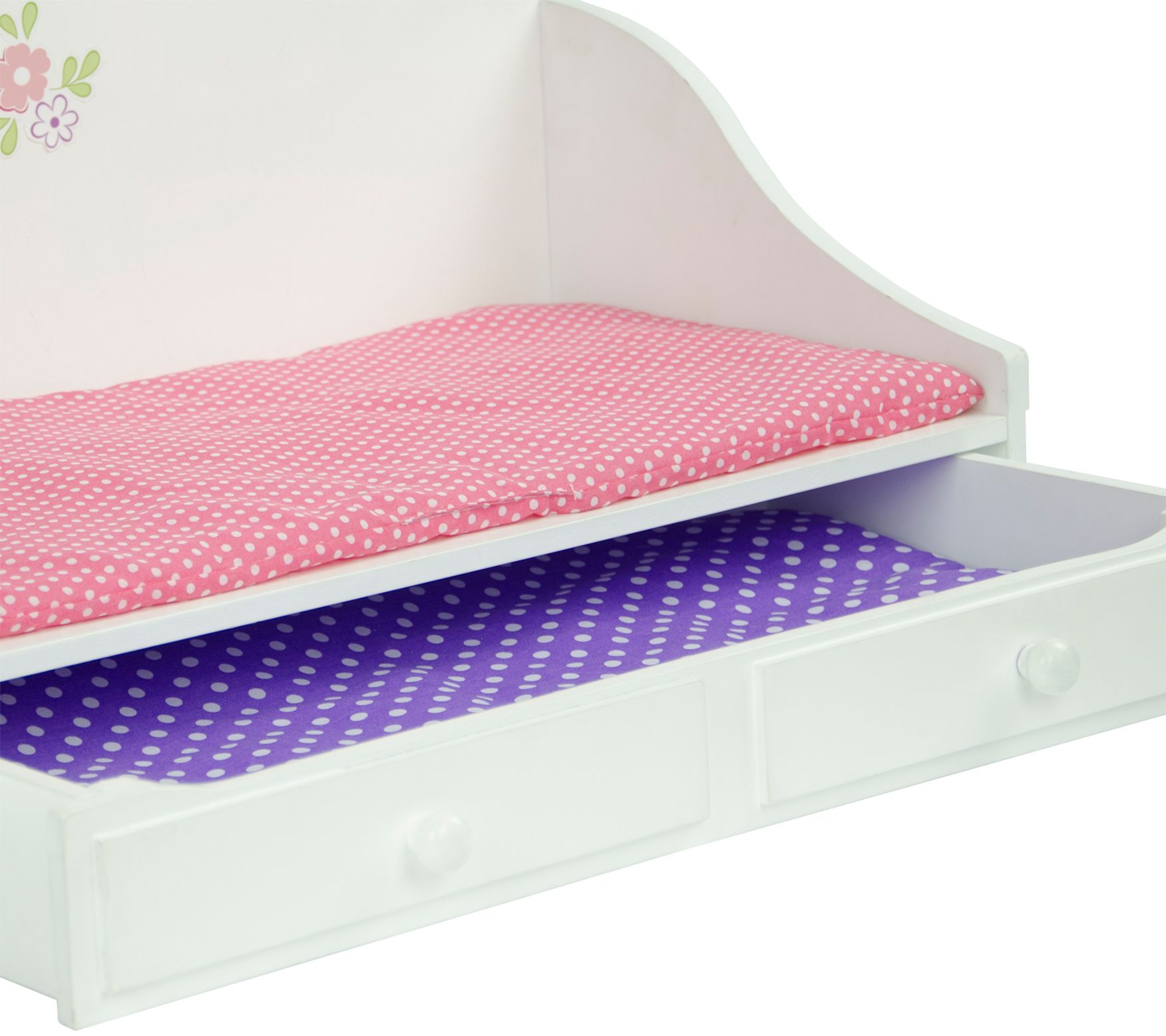 Teamson Kids Little Princess 18" Doll Trundle Bed