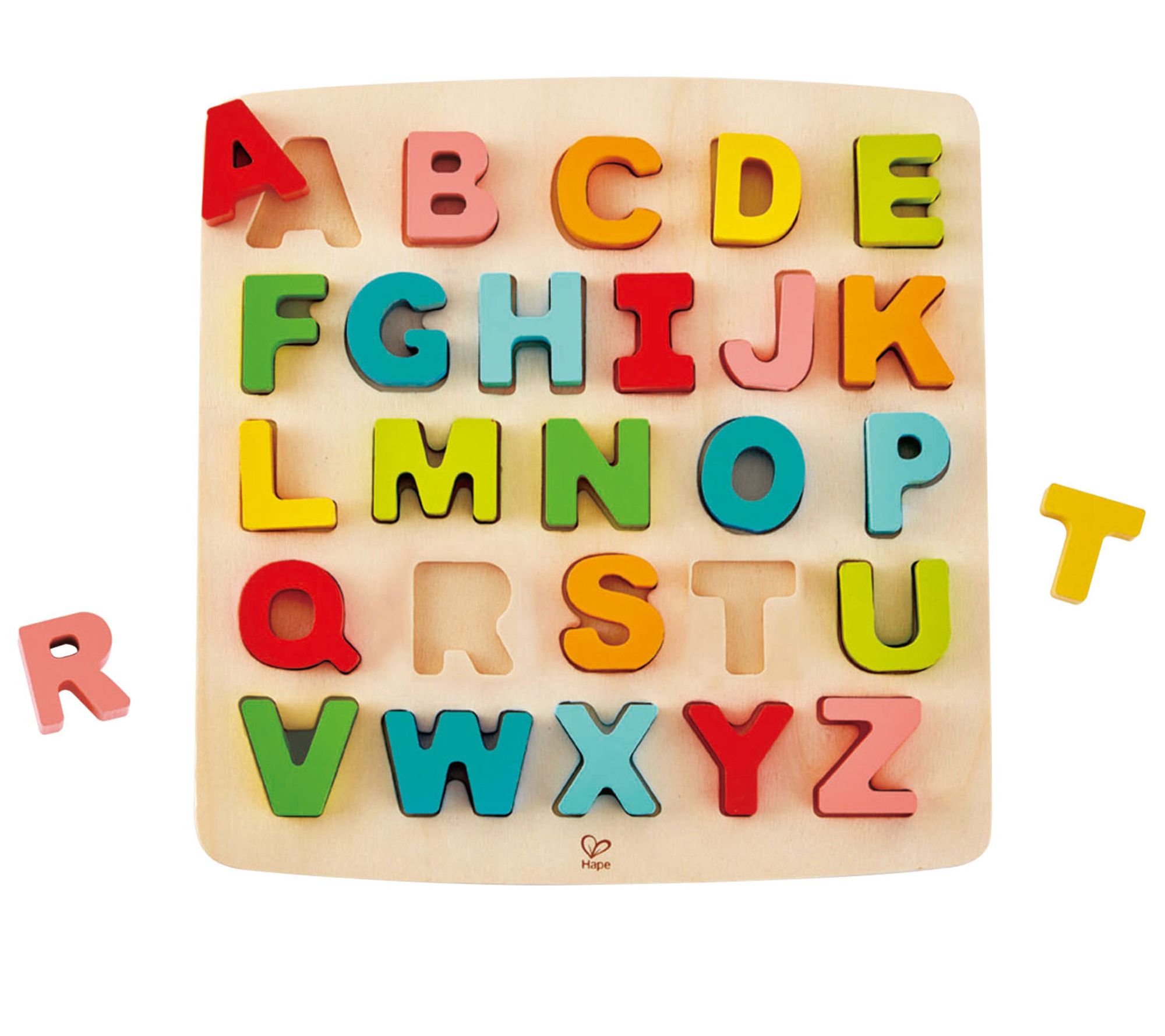 Hape Alphabet Wooden Blocks Learning Puzzle