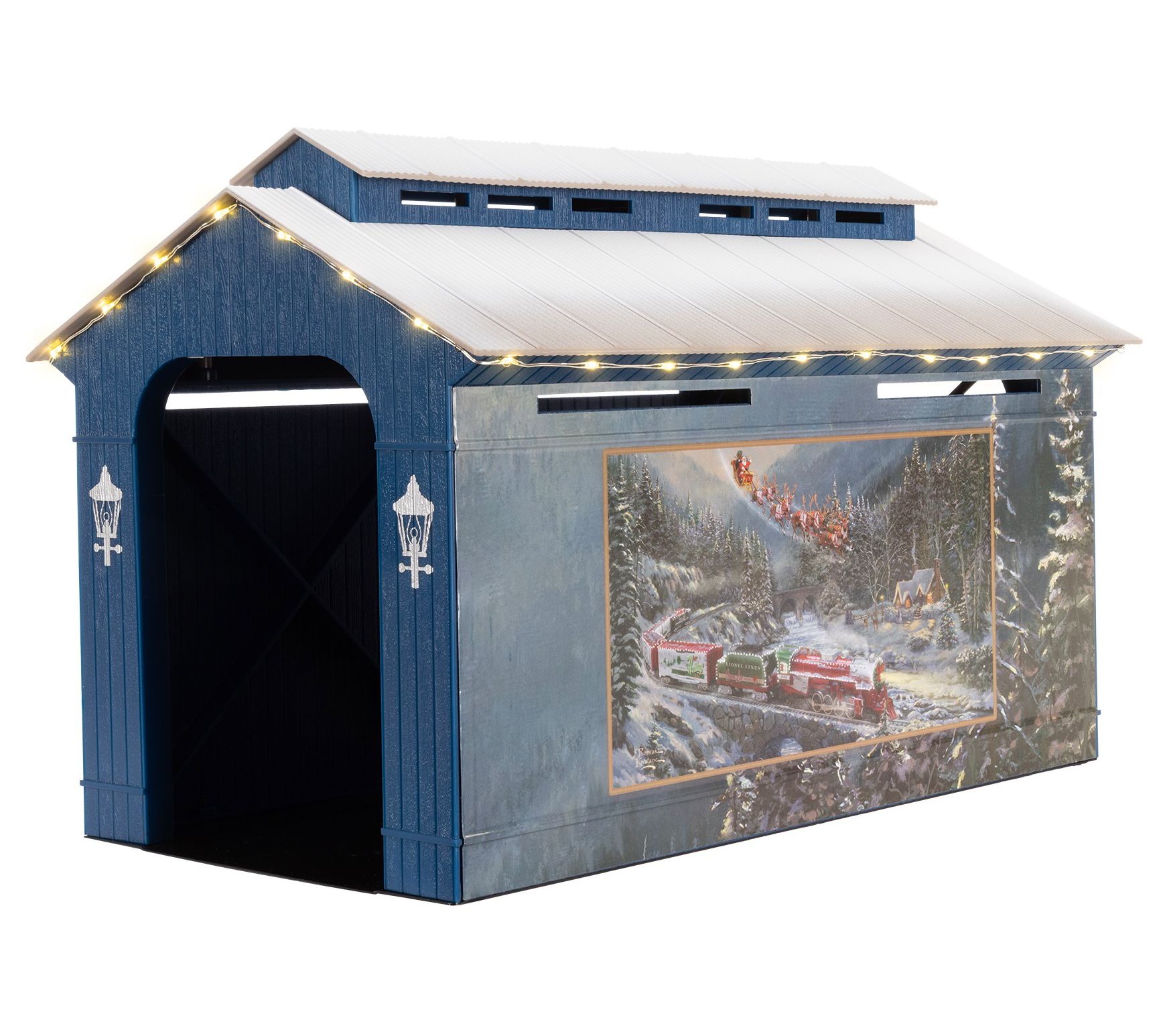 Lionel Thomas Kinkade Lighted Covered Bridge