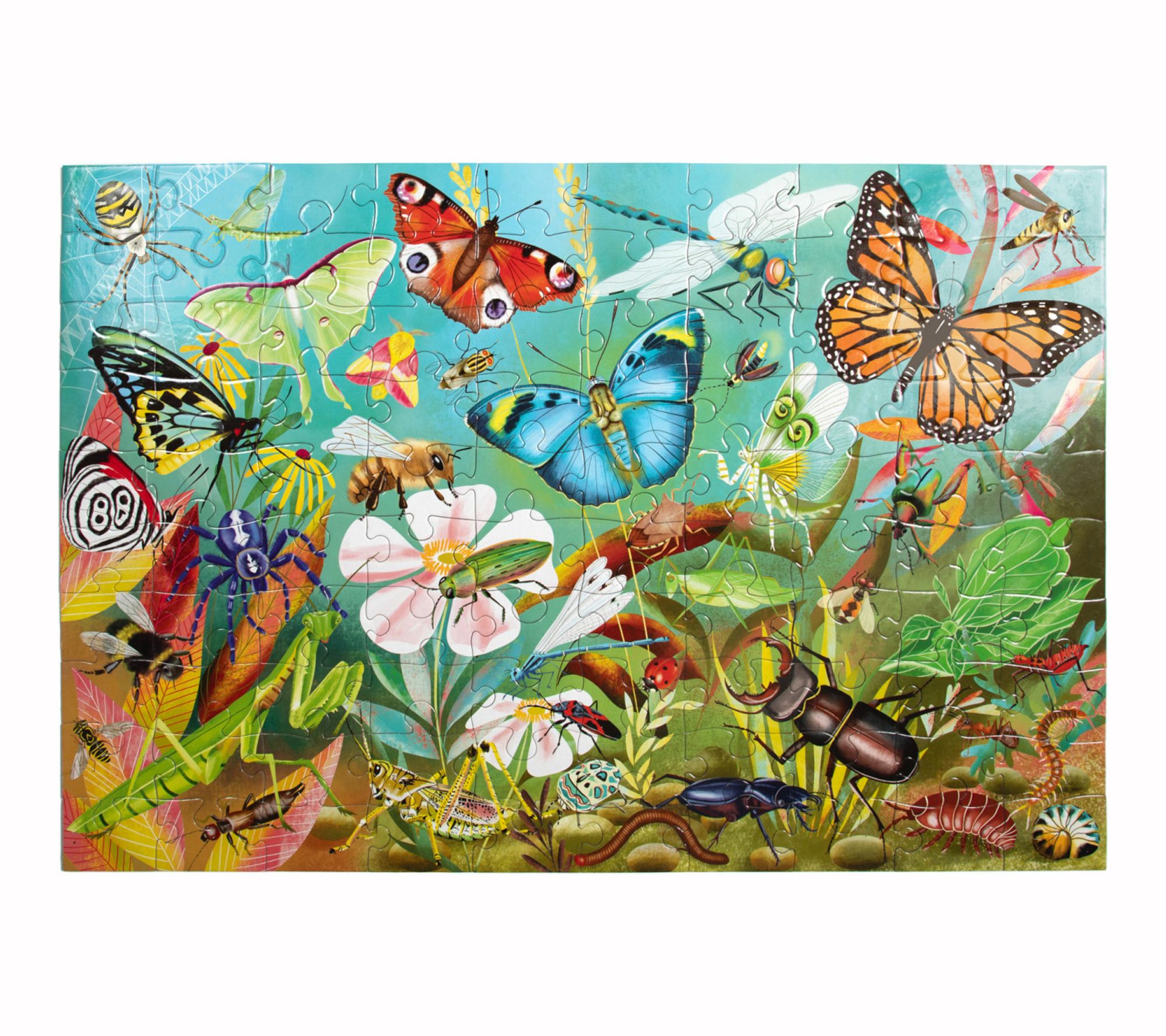 eeBoo Love Of Bugs 100 Piece Puzzle