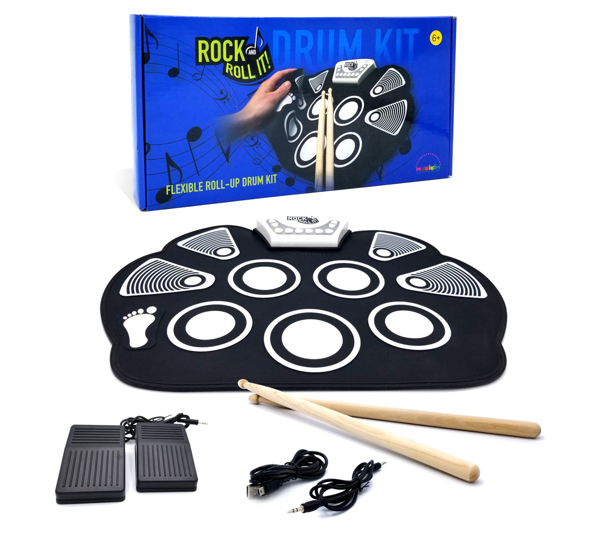 MukikiM Rock And Roll It Classic Drum Toy Set