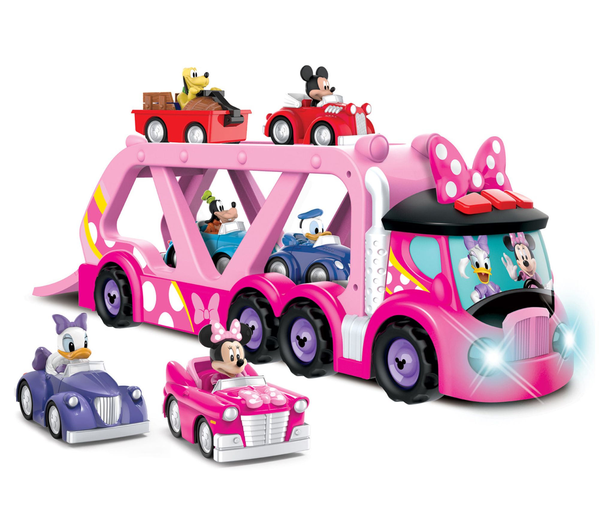 Disney Junior: 19" Vehicle Hauler - 6 Character Pullback Cars