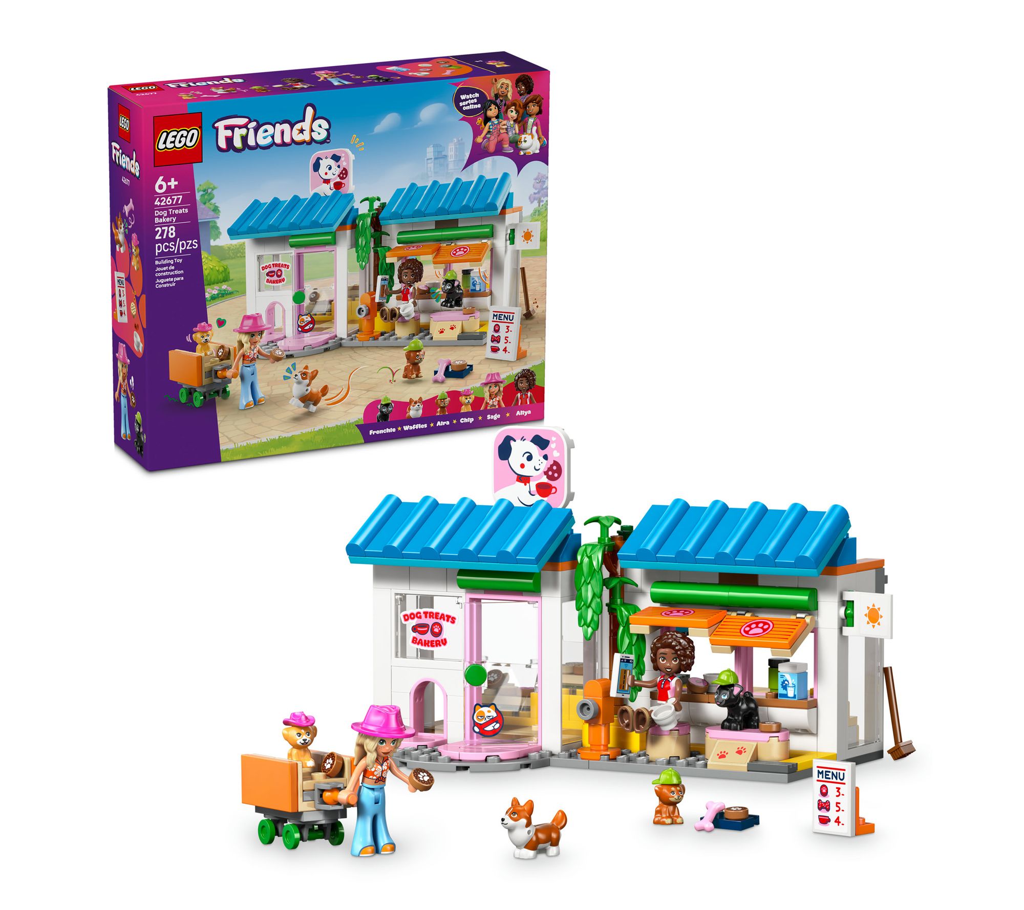 LEGO Friends Dog Treats Bakery Building Toy Playset 42677
