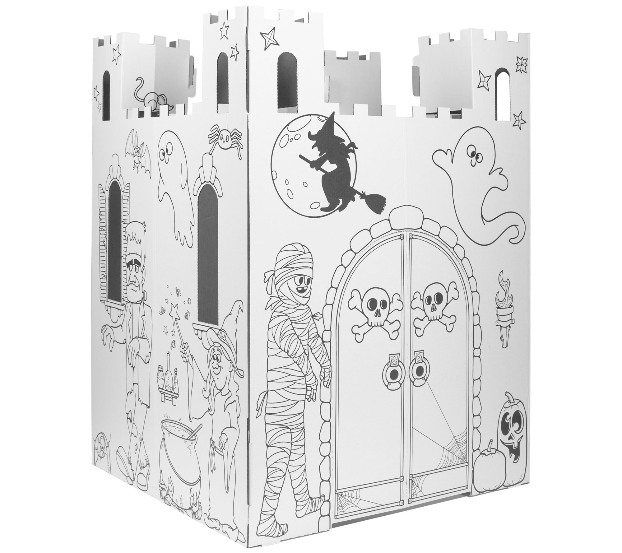 Easy Playhouse Haunted Castle Cardboard Playhou se