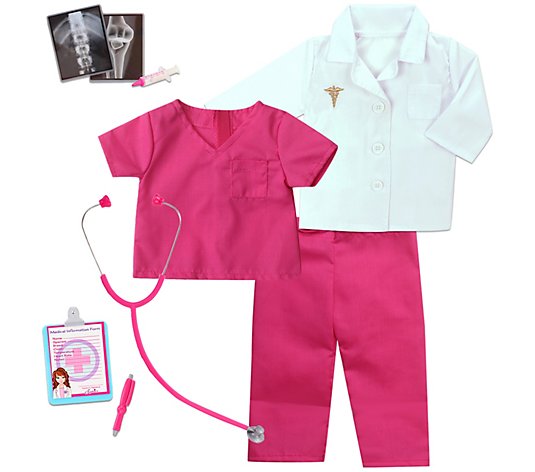 Sophia's by Teamson Kids 18" Doll Doctor Outfit& Accessories