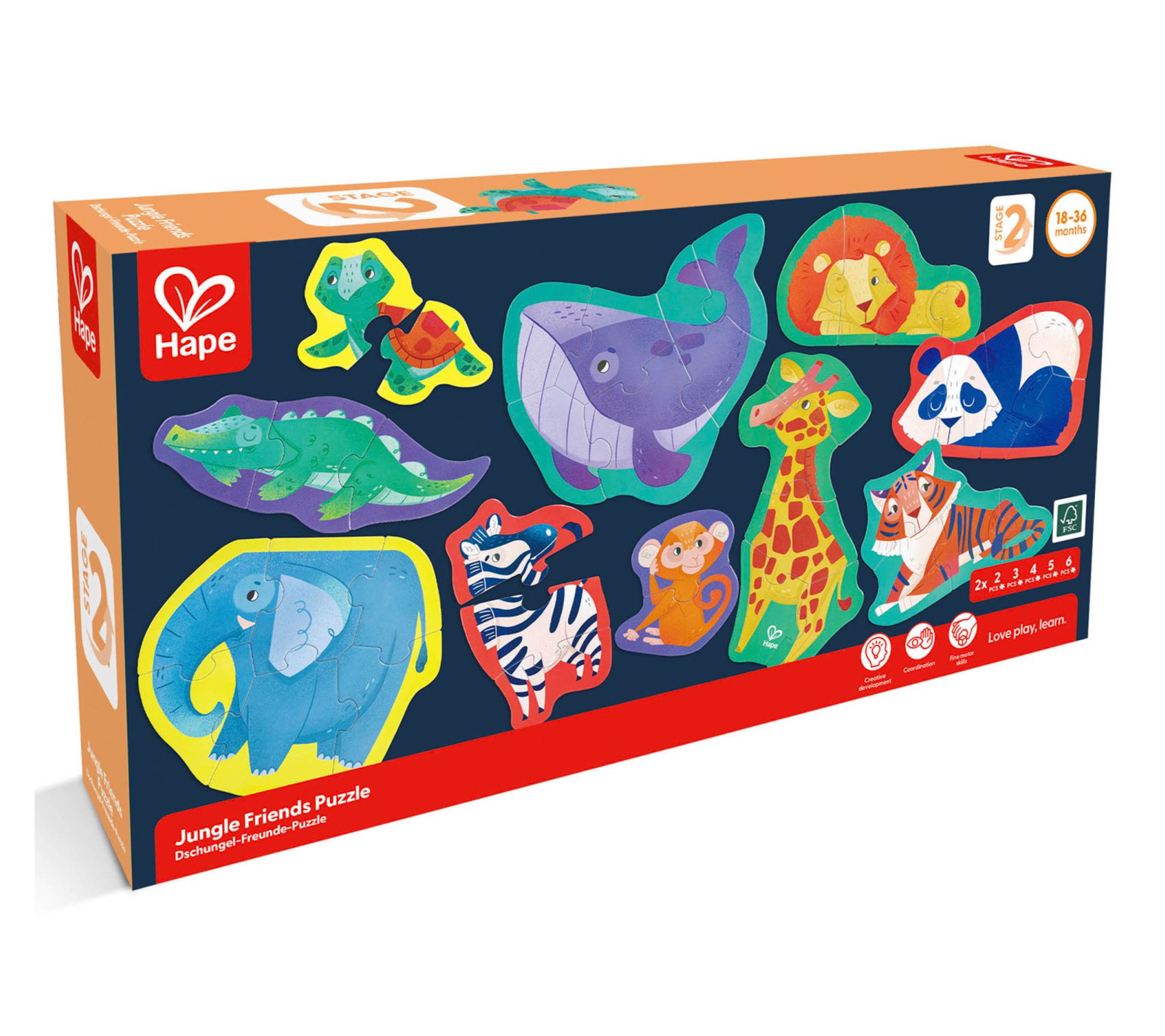 Hape Mini Animal Shaped Puzzle Set