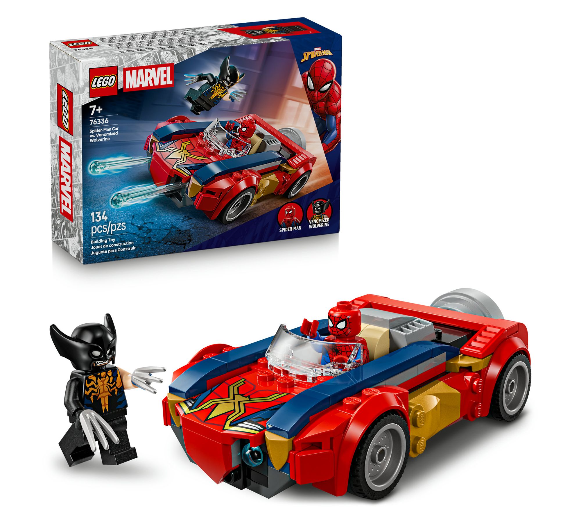 LEGO  Marvel Spider-Man Car vs. Venomized Wolverine 76336