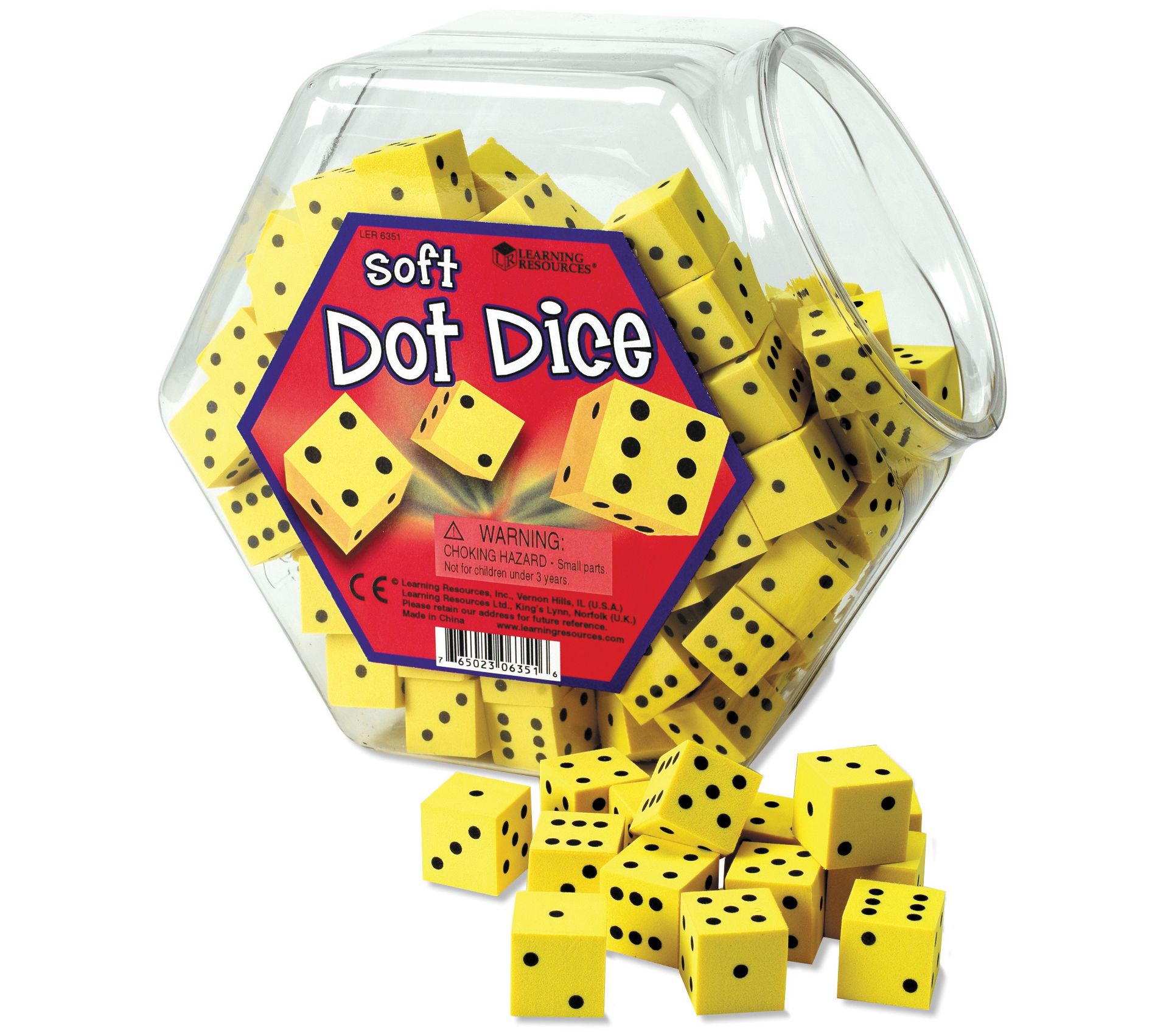 Soft Foam Dot Dice by Learning Resources