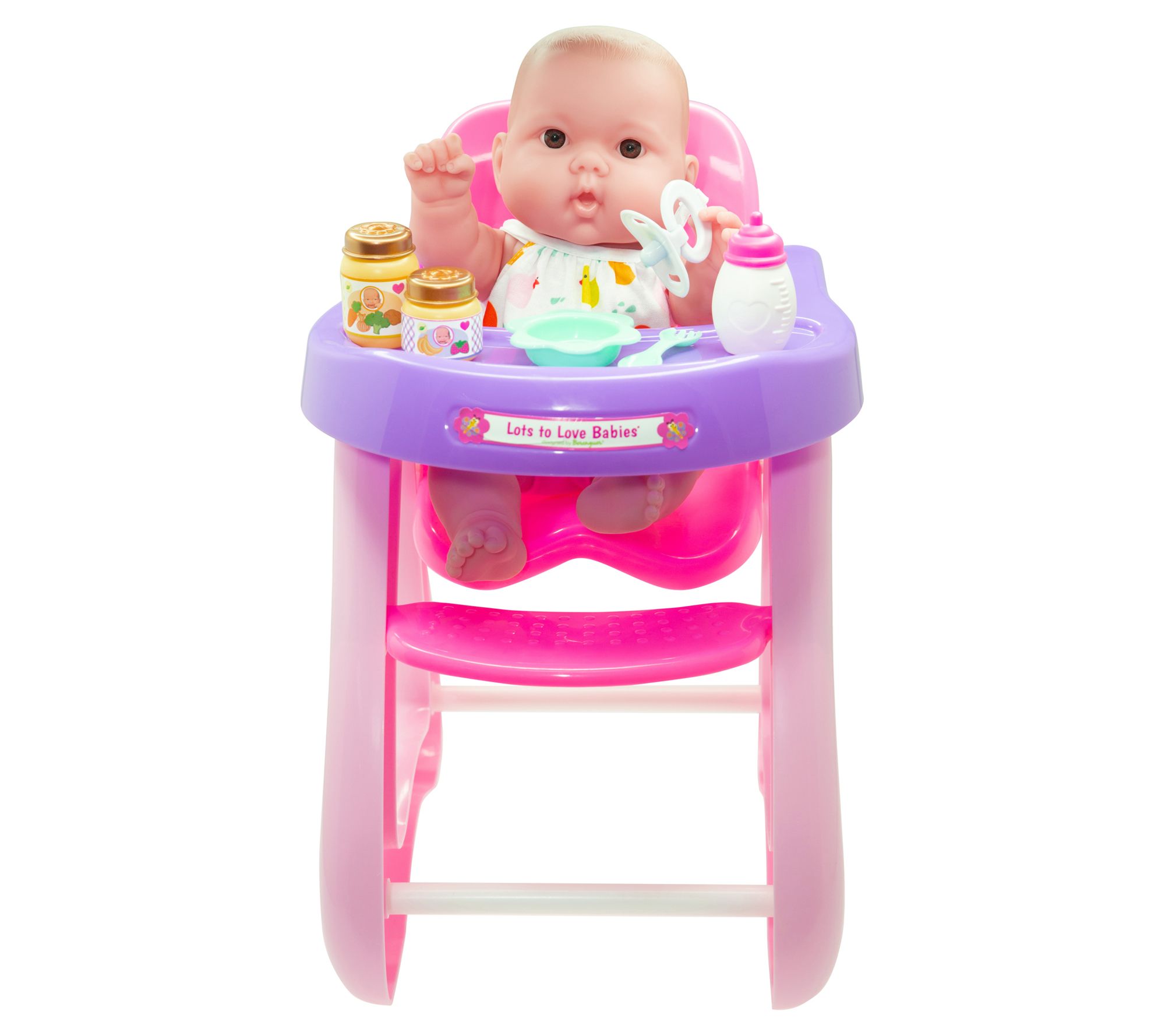 JC Toys Lots to Love 14" All-Vinyl Baby Doll inHighchair