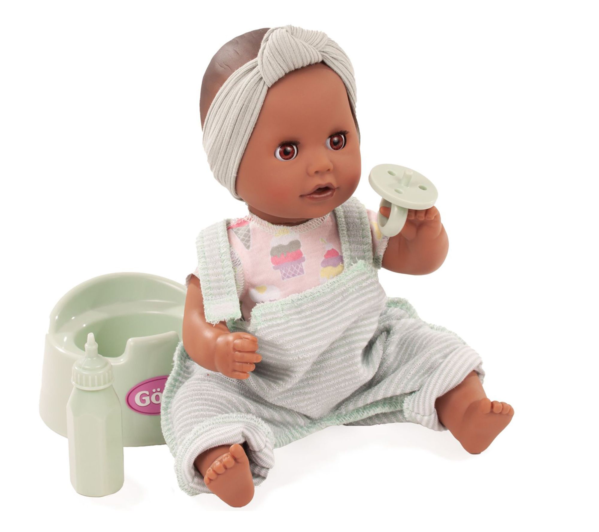 Gotz Sleepy Aquini 13" Drink & Wet Bath Doll with Potty