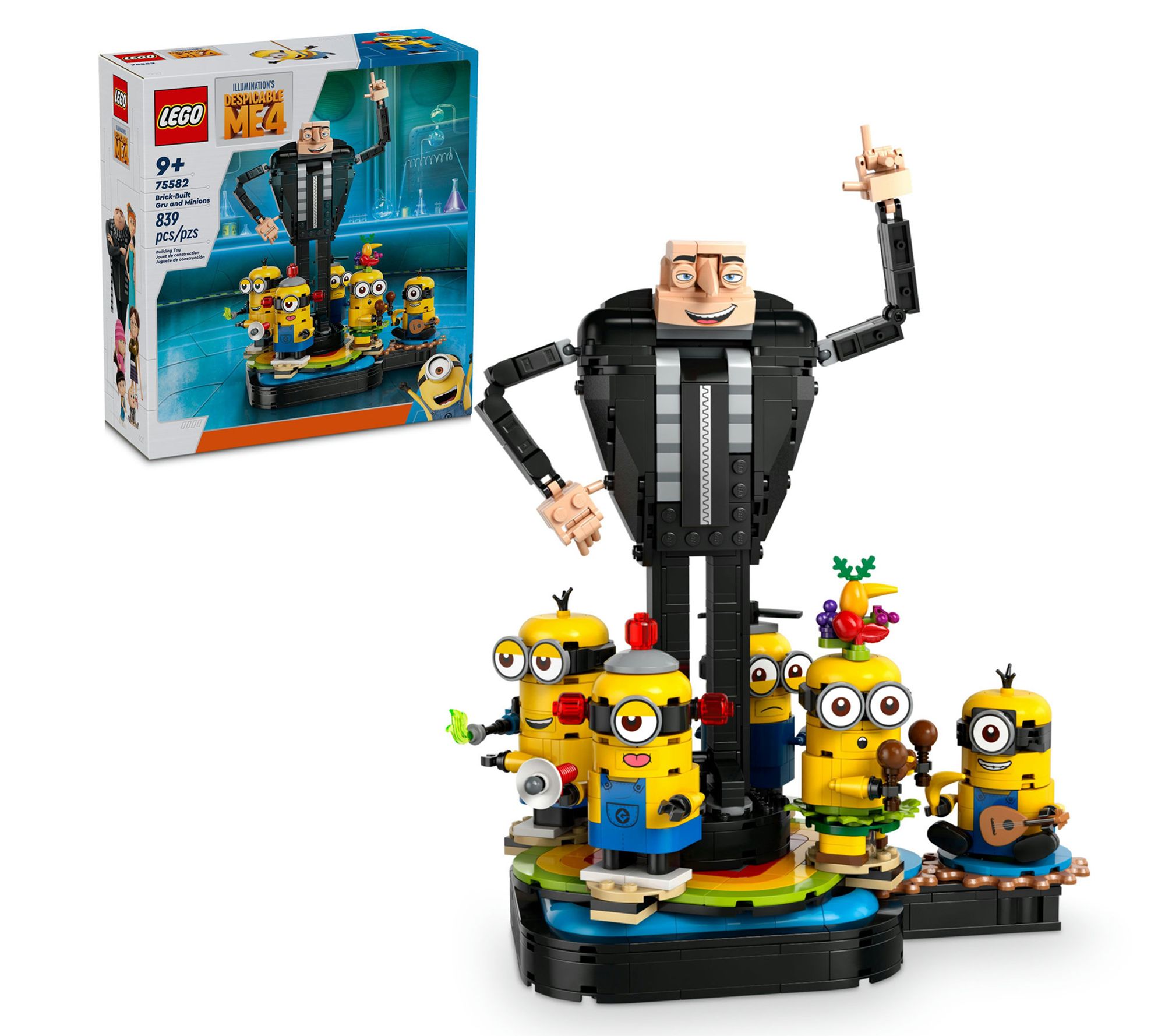 LEGO Despicable Me 4 Brick-Built Gru and Minions Set