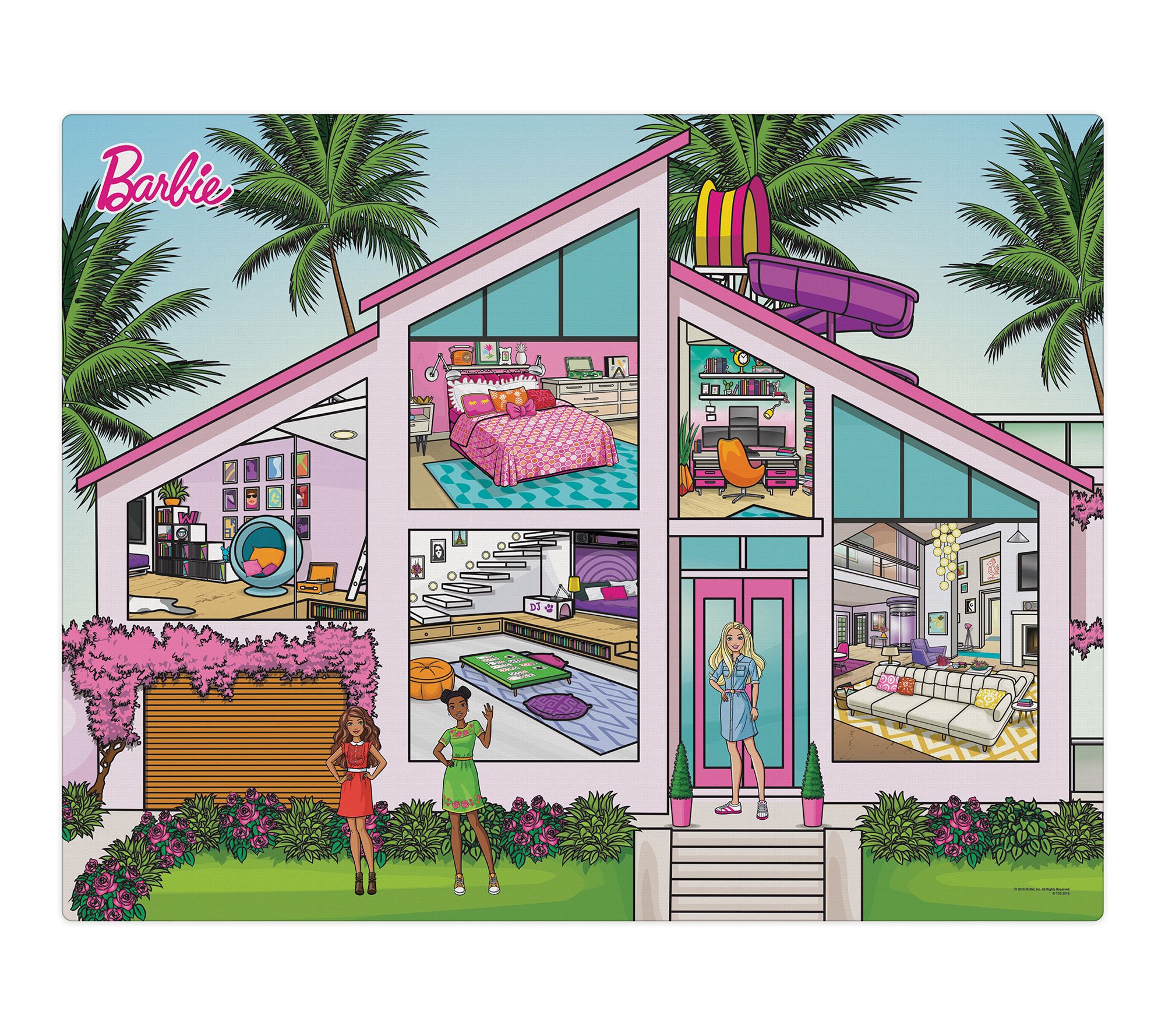 Imaginmat Jumbo Floor Playmat & 2 Toy Cars