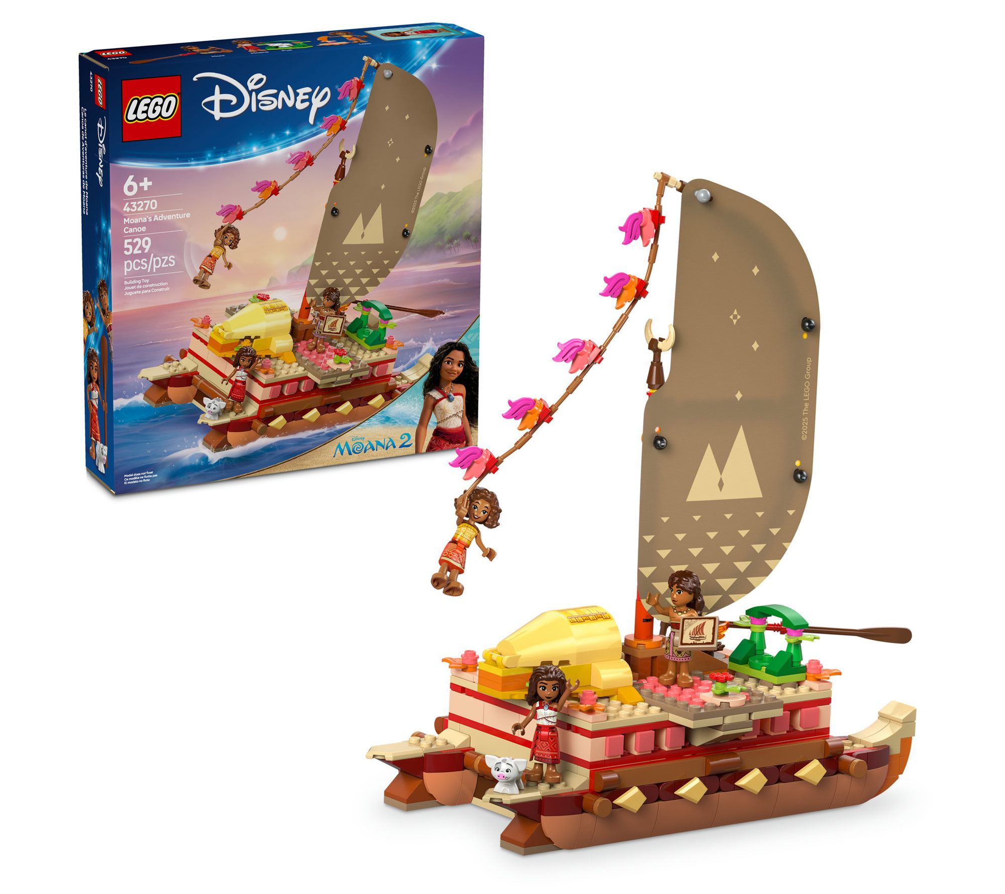 LEGO Disney Moana's Adventure Canoe Fantasy ToyModel Kit