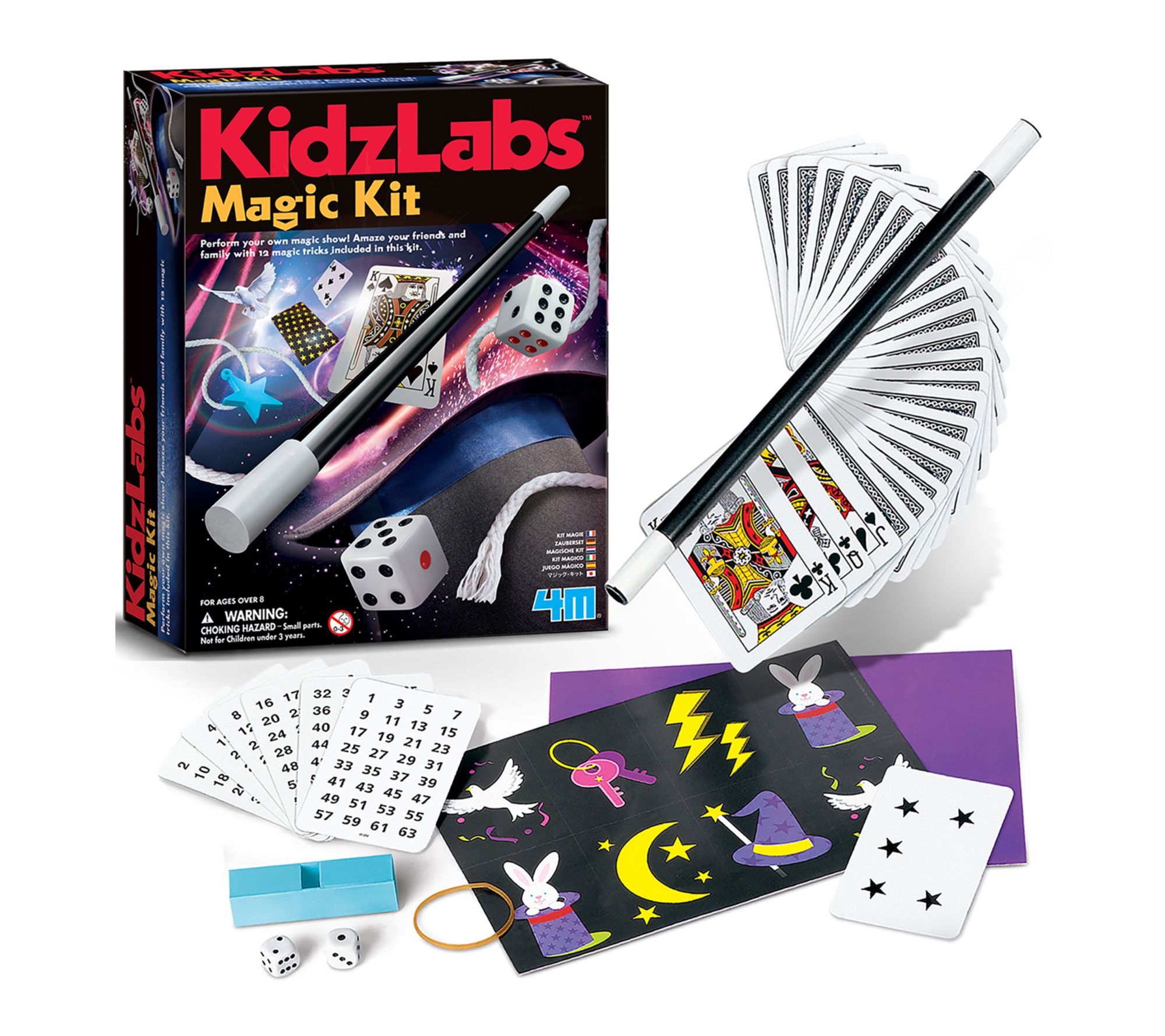 4M: KidzLabs: Magic Kit - Learn & Perform 12 Magic Tricks