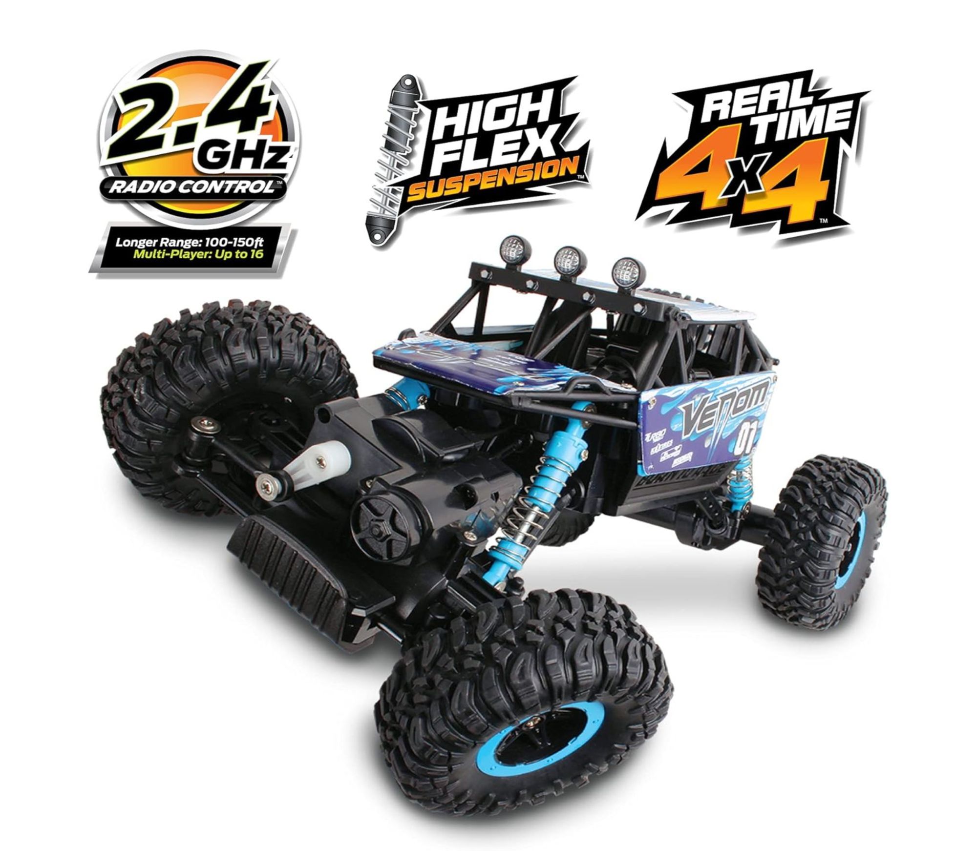 NKOK Mean Machines RC Rock Crawler Venom - QVC.com