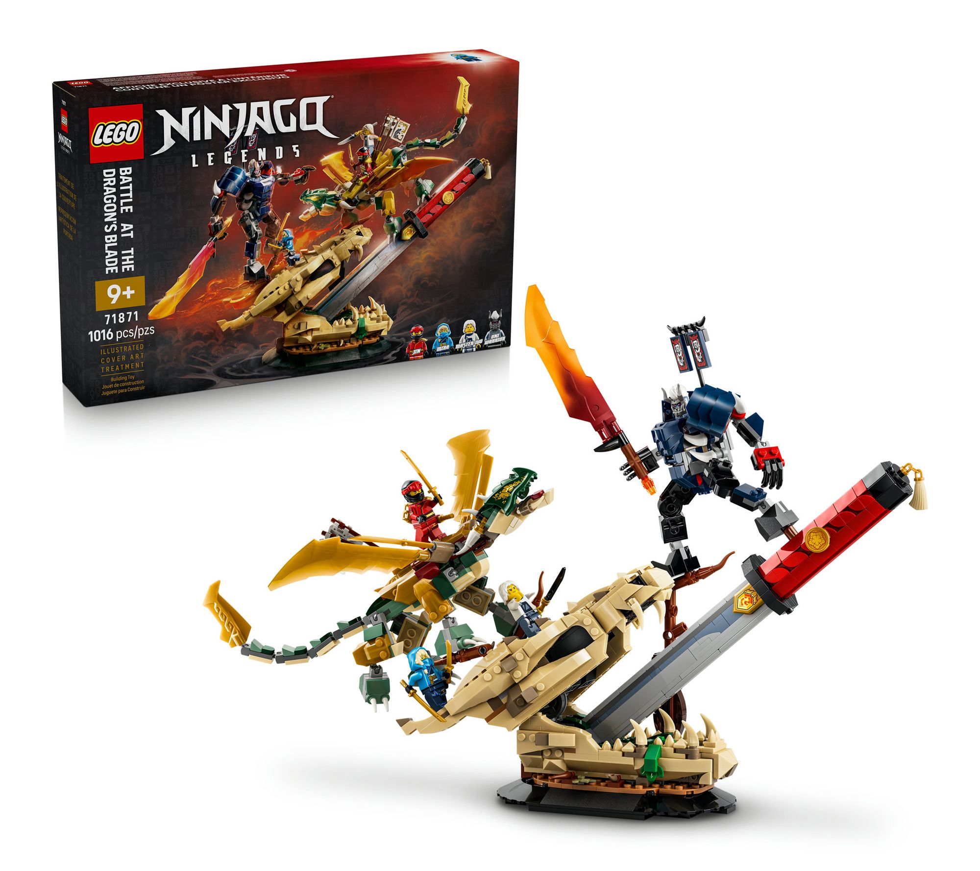 まほてぃ LEGO Ninjago Battle at the Dragon's Blade 71871 1016 Pieces | QVC