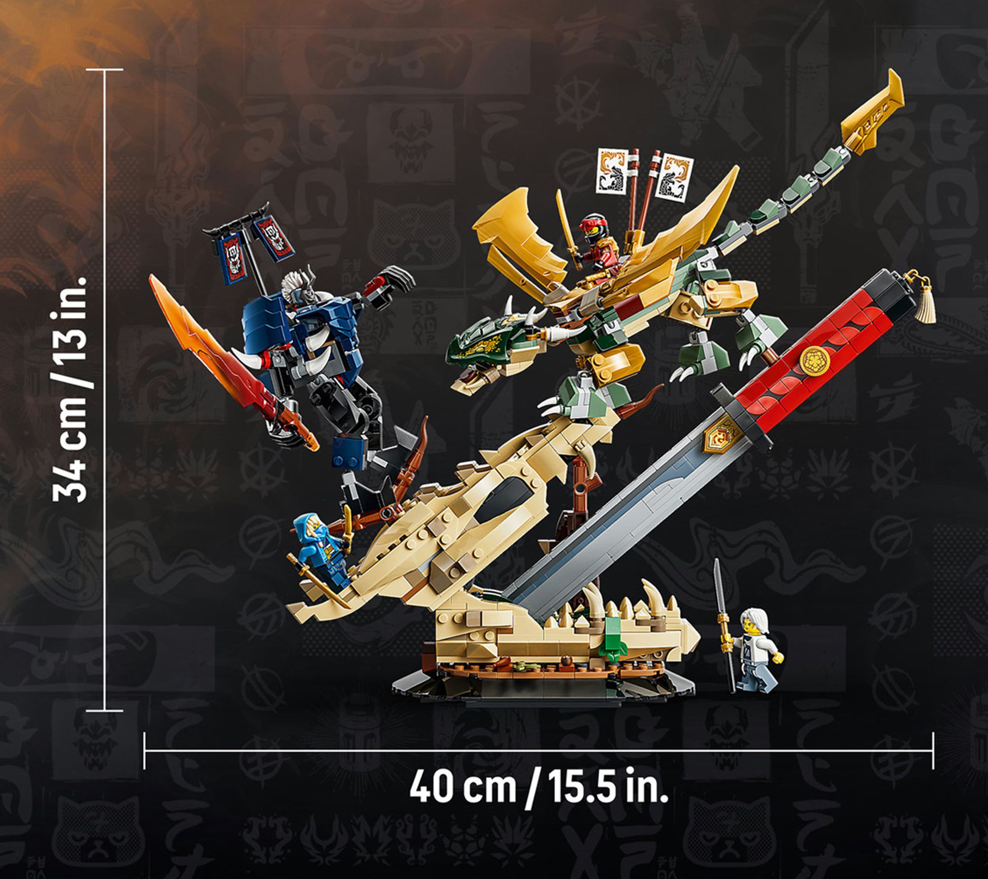 LEGO Ninjago Battle at the Dragon's Blade 71871 1016 Pieces | QVC