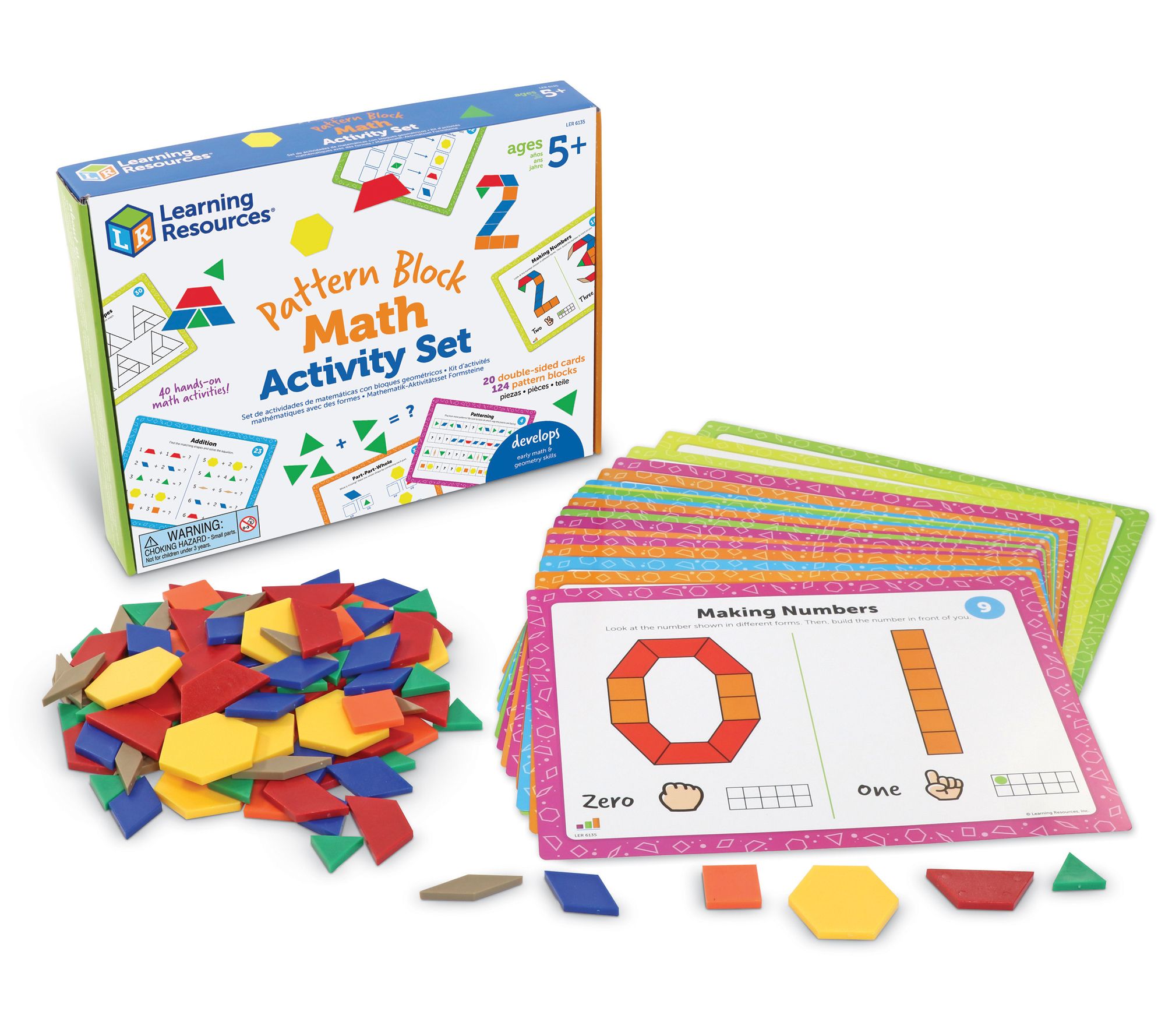 Learning Resources Pattern Block Math Activity Set