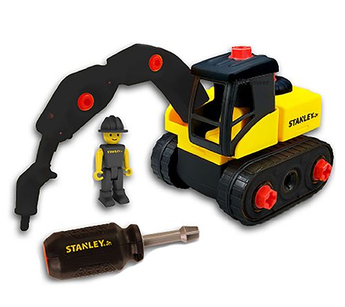 STANLEY Jr Play Construction Tool Set With Recycling Truck and Pull Back  Sports Car 