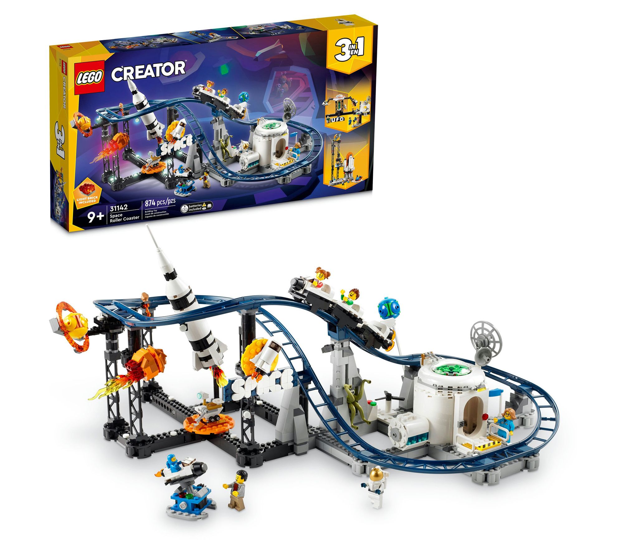 LEGO Creator Space Roller Coaster 31142 Building Set - 874 Pcs