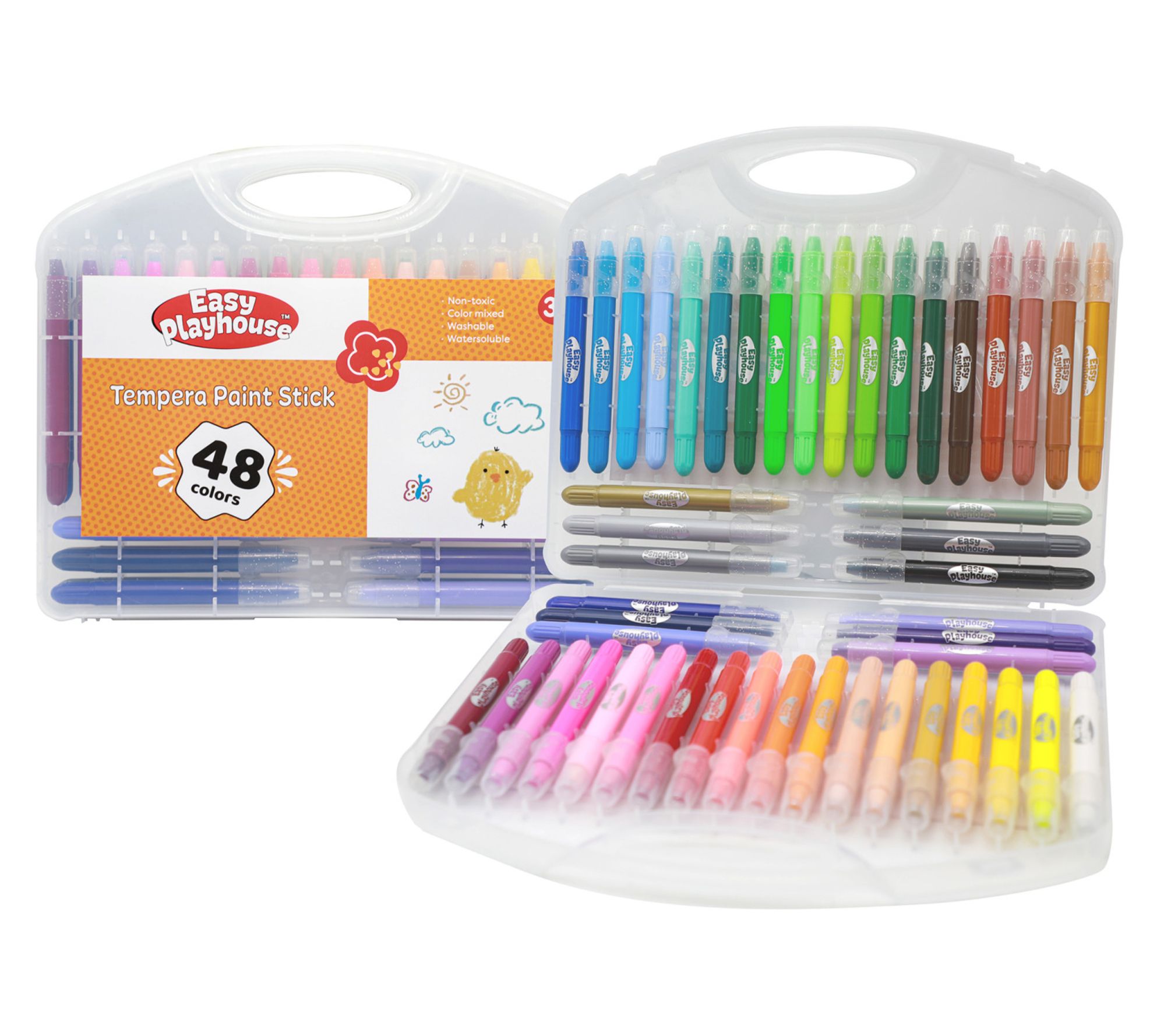 Easy Playhouse 48pk Tempera Paint Sticks