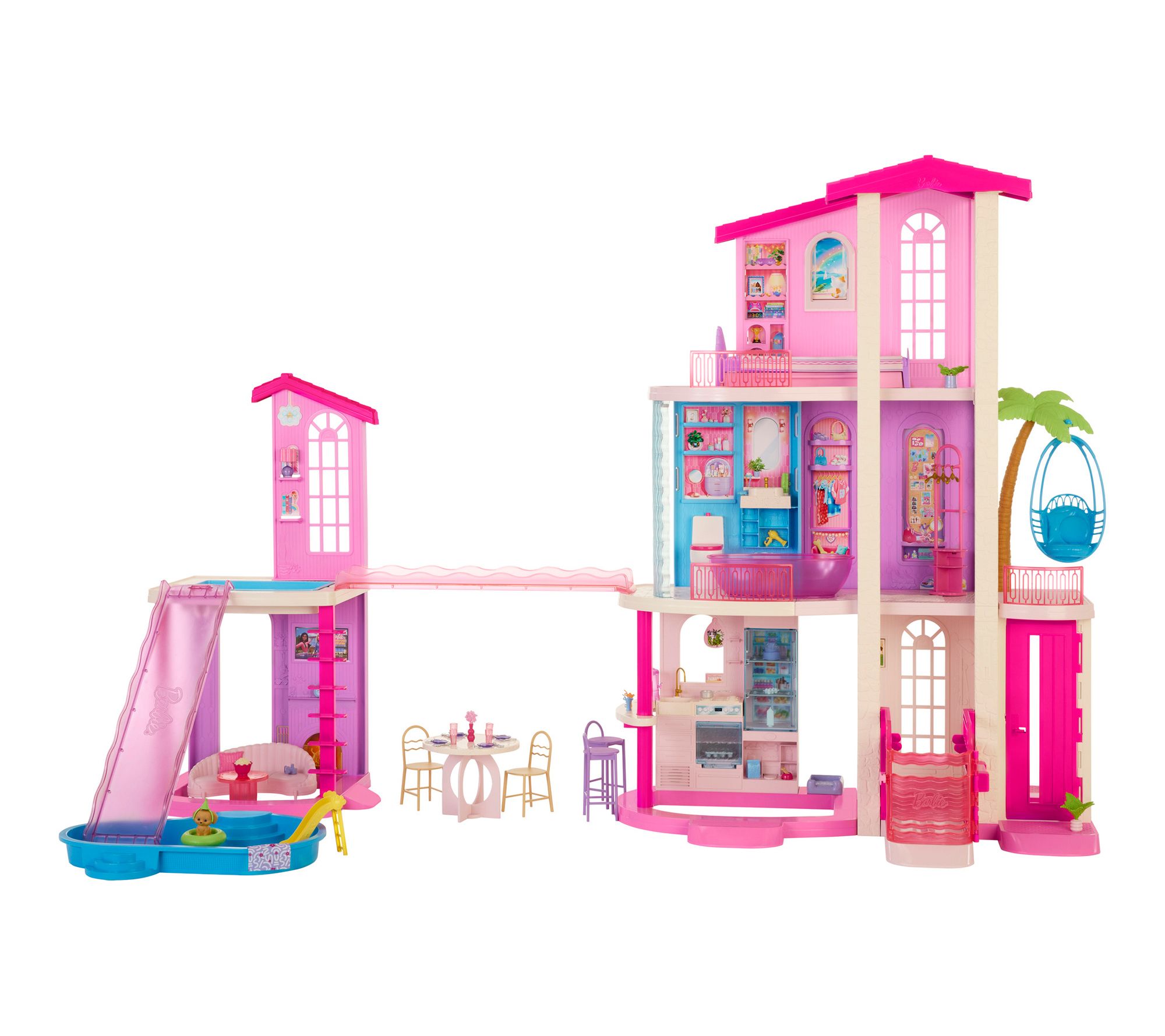 Mattel Barbie Dream House with Three Floors & 65 Accessories