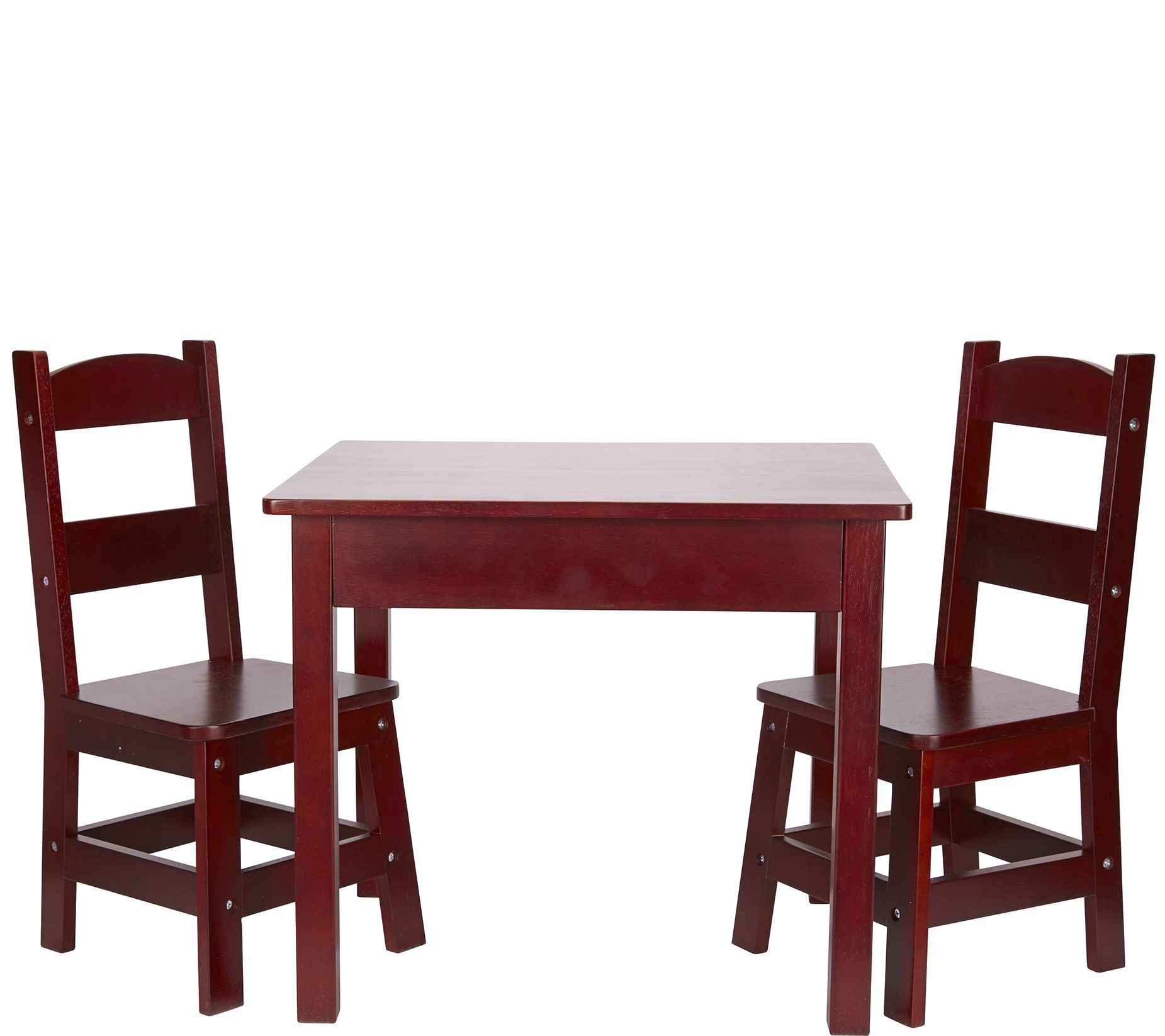 melissa & doug wooden table & chairs set