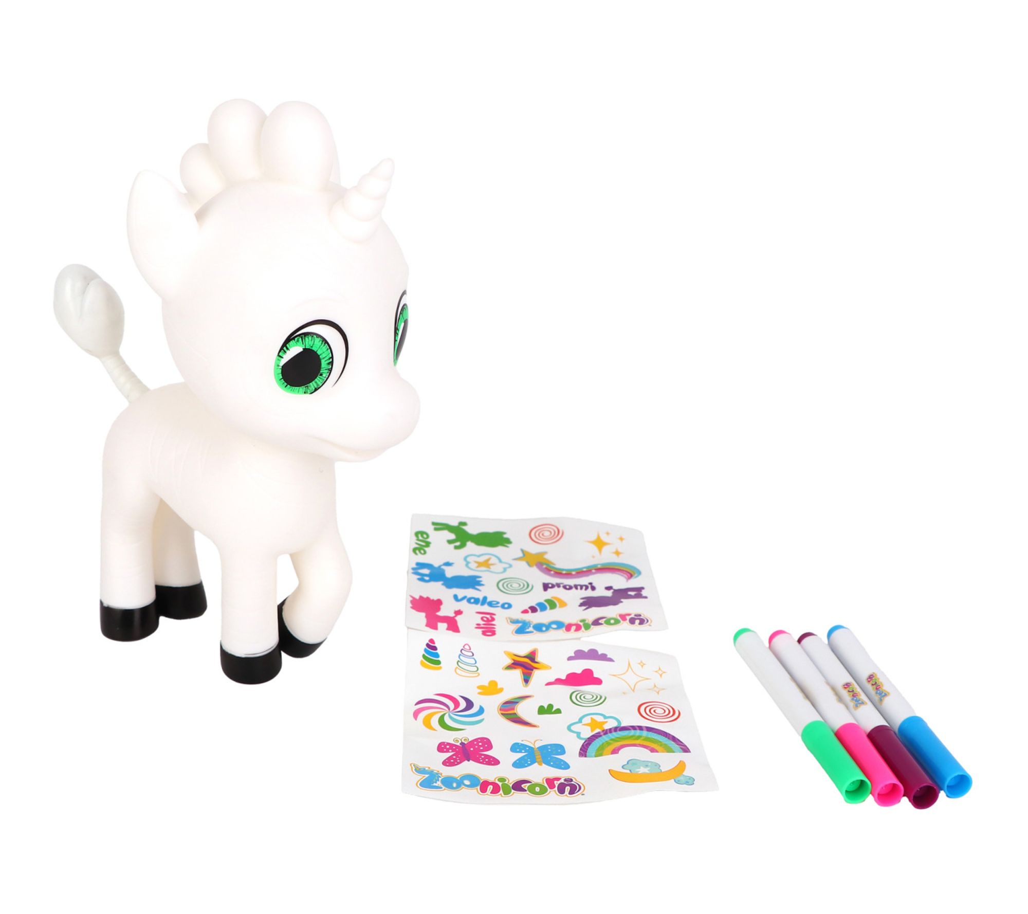 Zoonicorn Color Me Customize 8in Character Miniature Figure