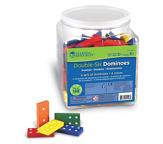 Set of 168 Double-Six Dominoes by Learning Resources
