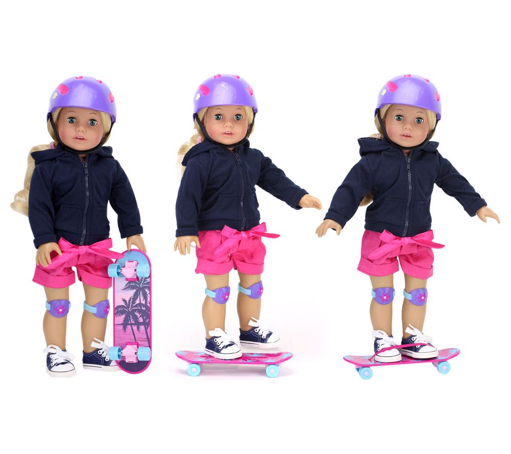 American girl deals doll skateboard set