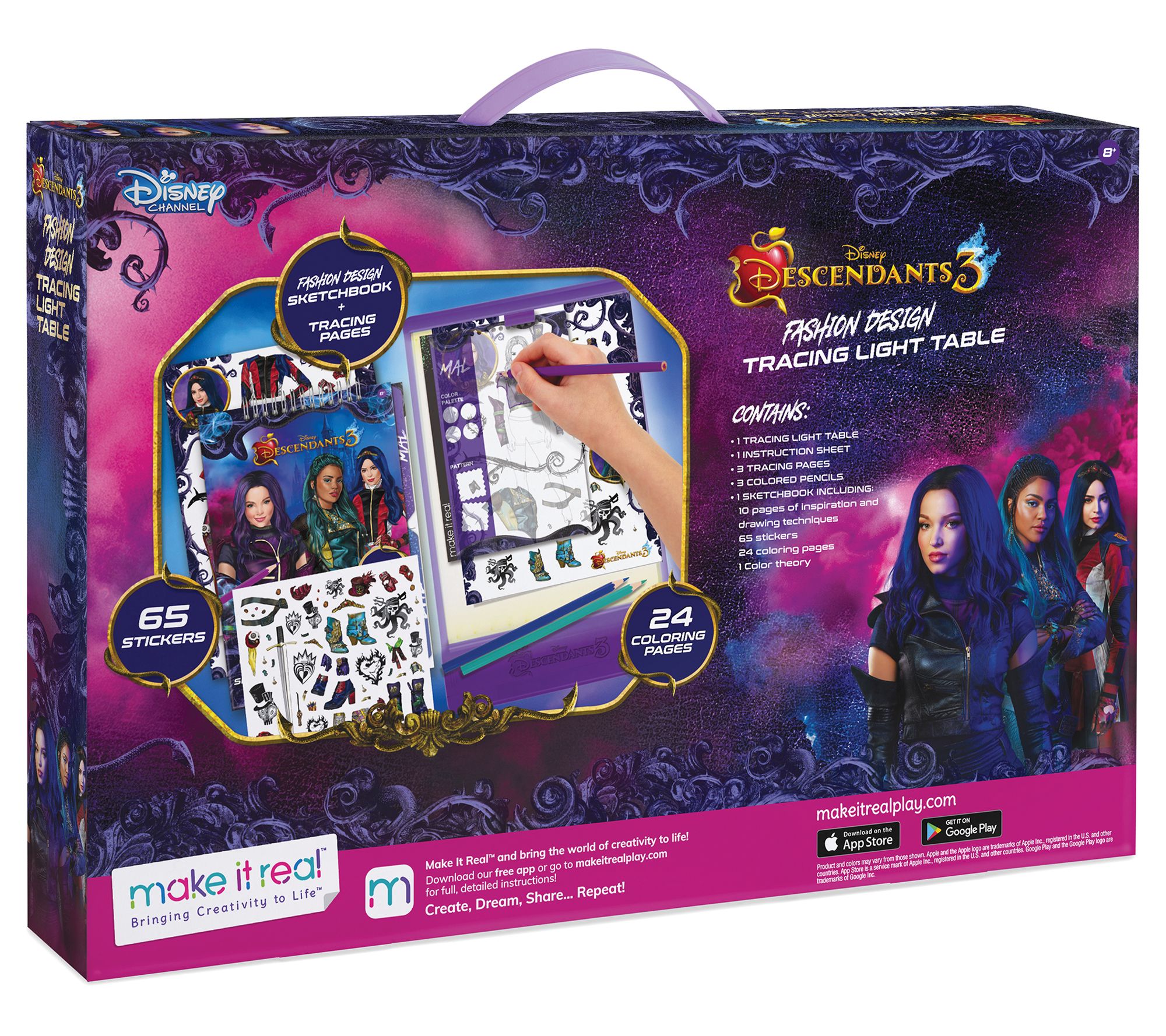 Disney Zombies Fashion Design Tracing Light Table