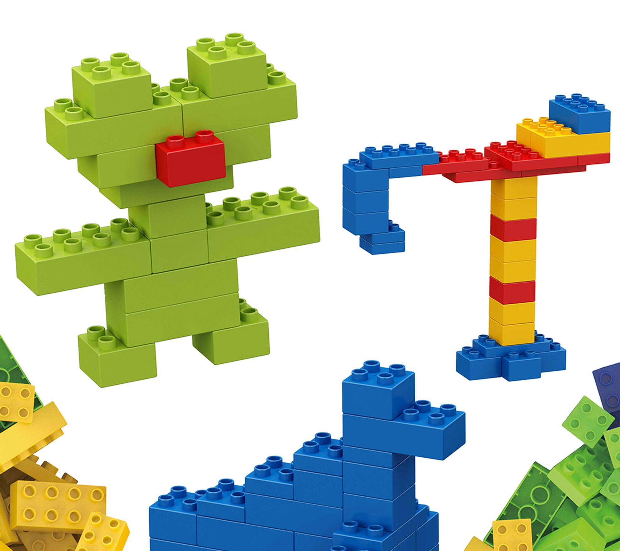 PicassoTiles 100 Piece Large Colorful Brick Building Block Kit