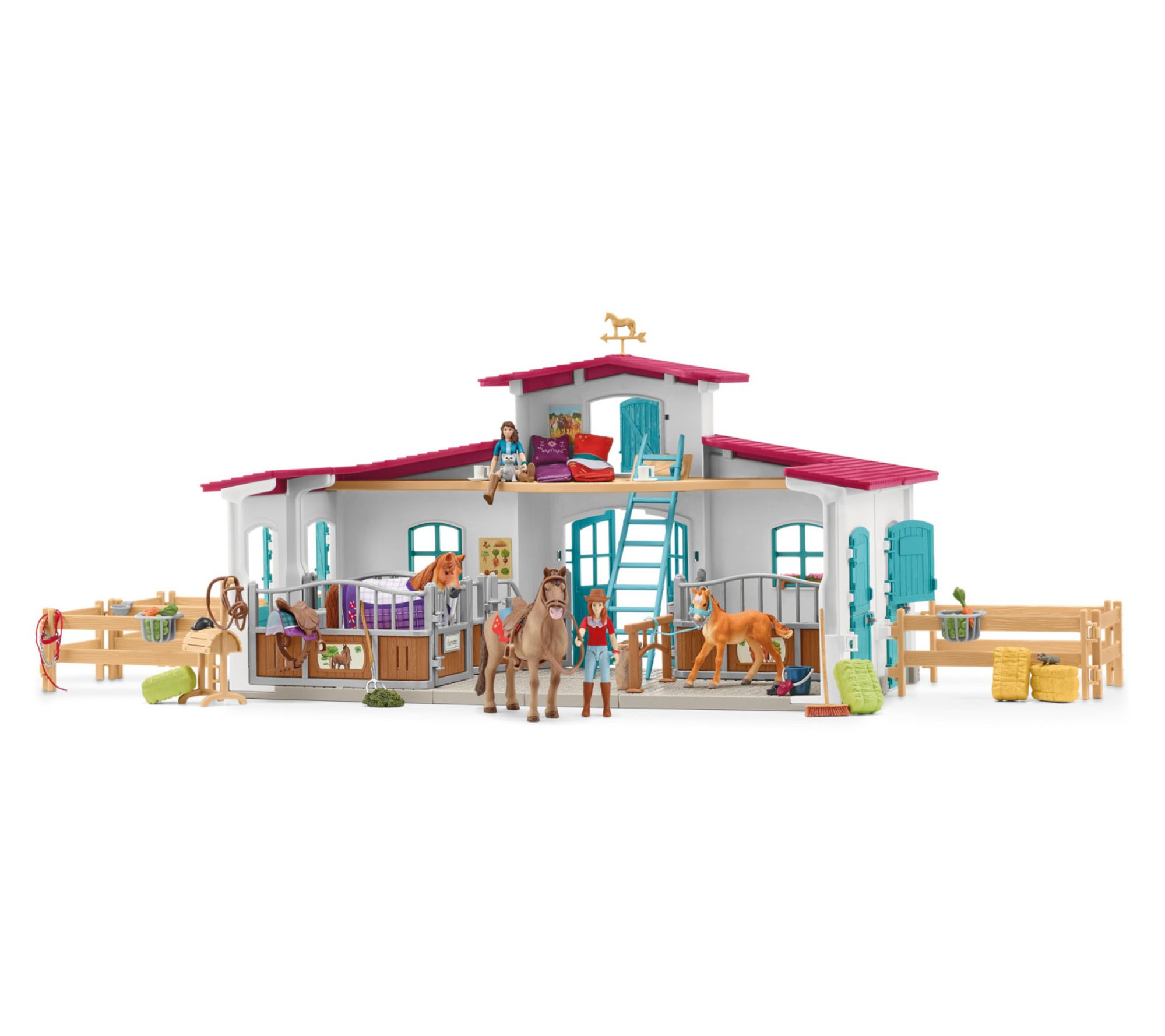 Schleich Horse Club: Lakeside Riding Center - 1 15pc Playset