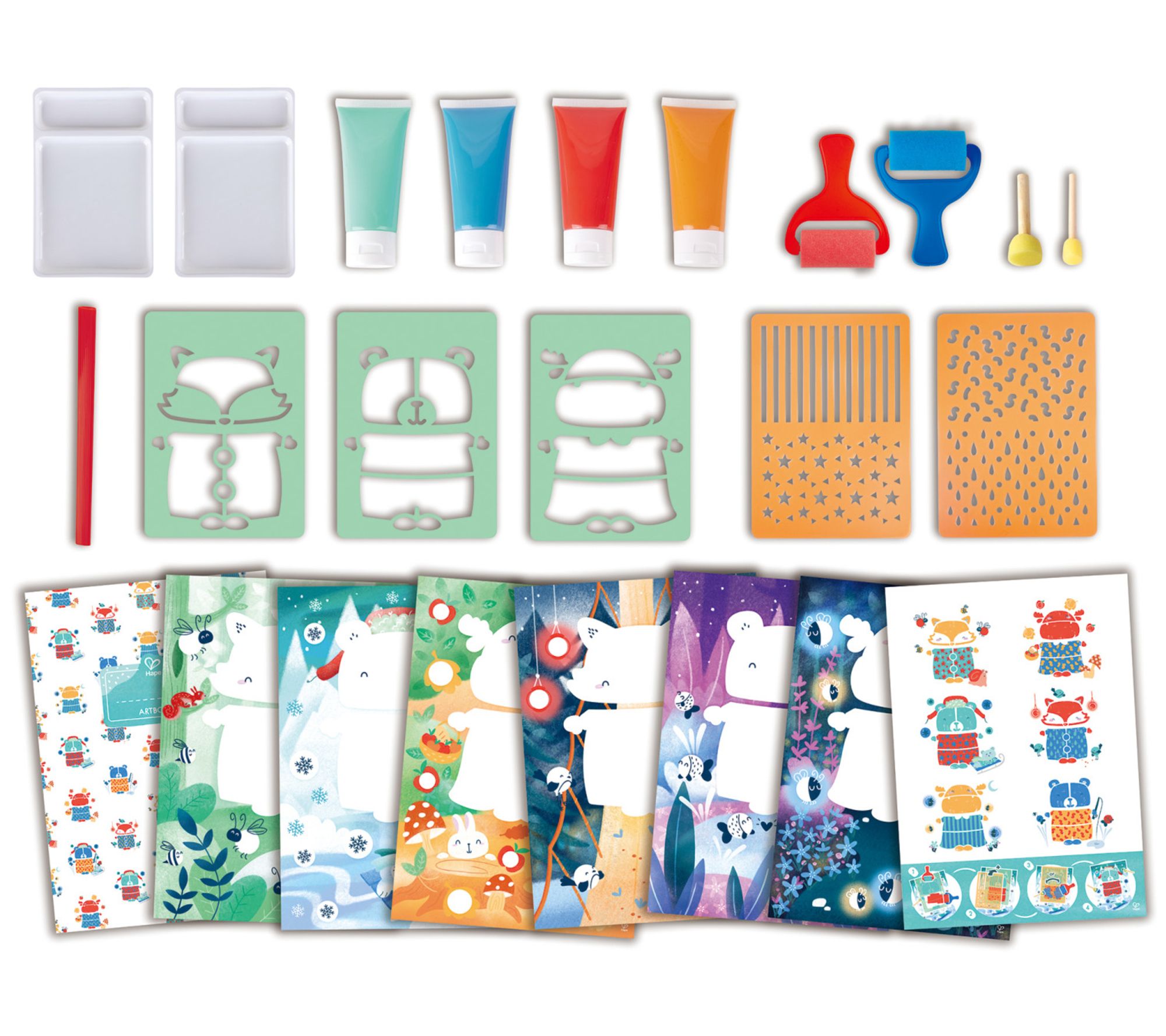Hape Sponge Painting Fun Art Set