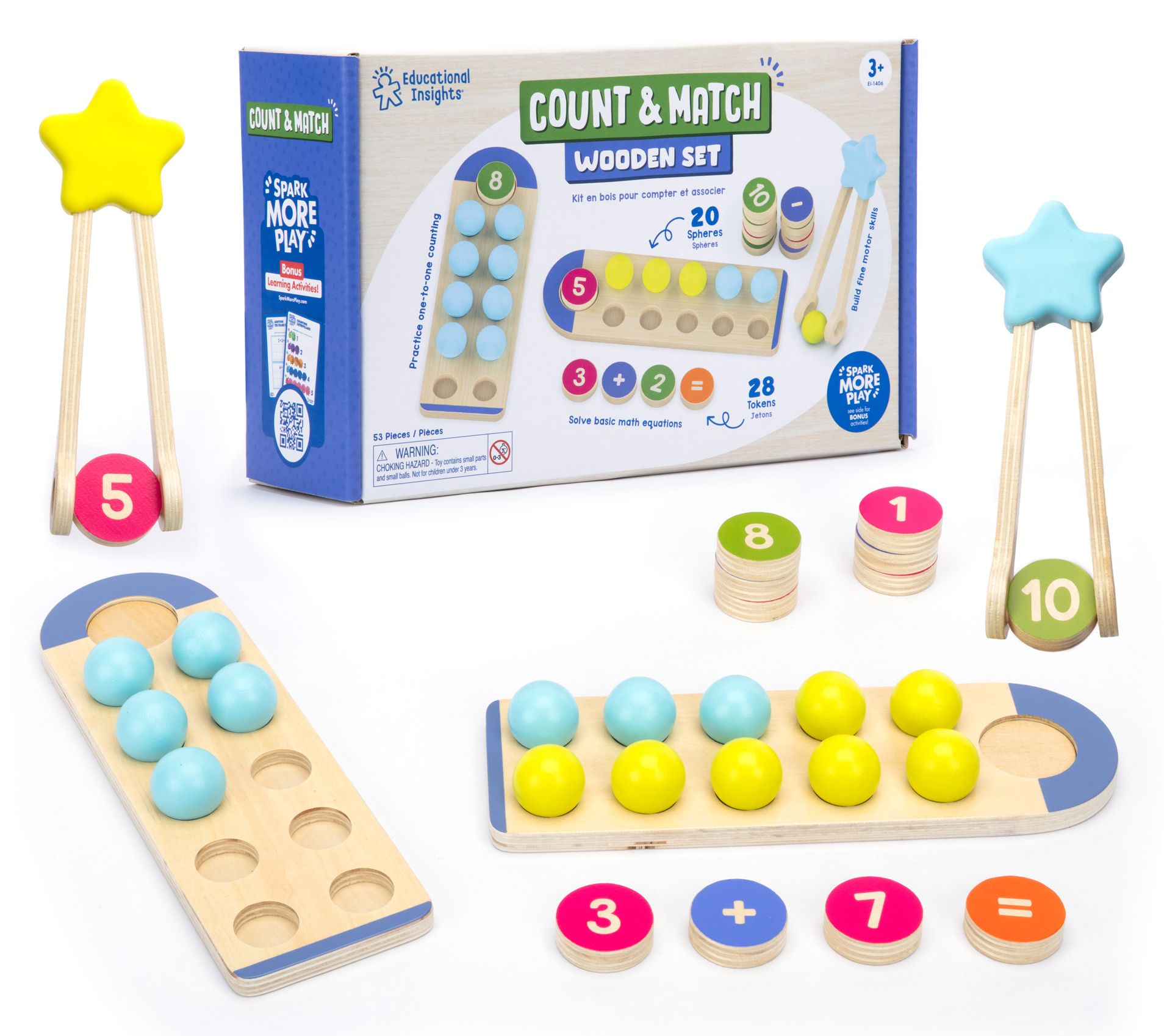 Count & Match Wooden Set by Educational Insights