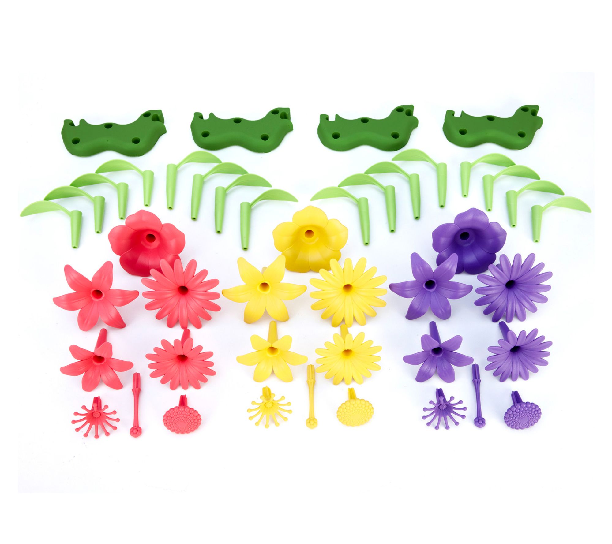 Green Toys Build A Bouquet 44pc Mix & Match Floral Craft Set