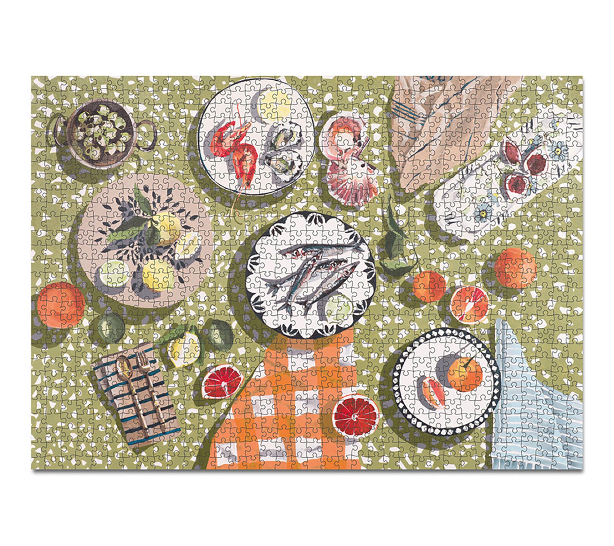Journey of Something Table by the Sea 1000 Piece Puzzle