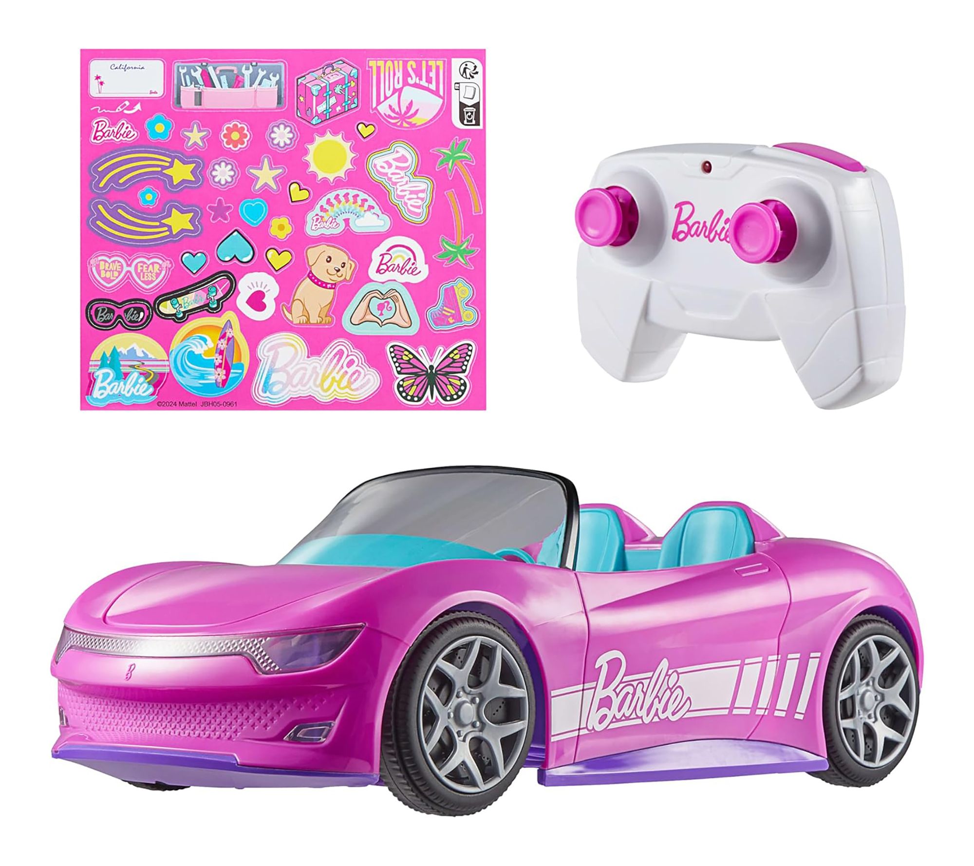 Mattel Hot Wheels RC 1:12 Barbie Convertible Vehicle