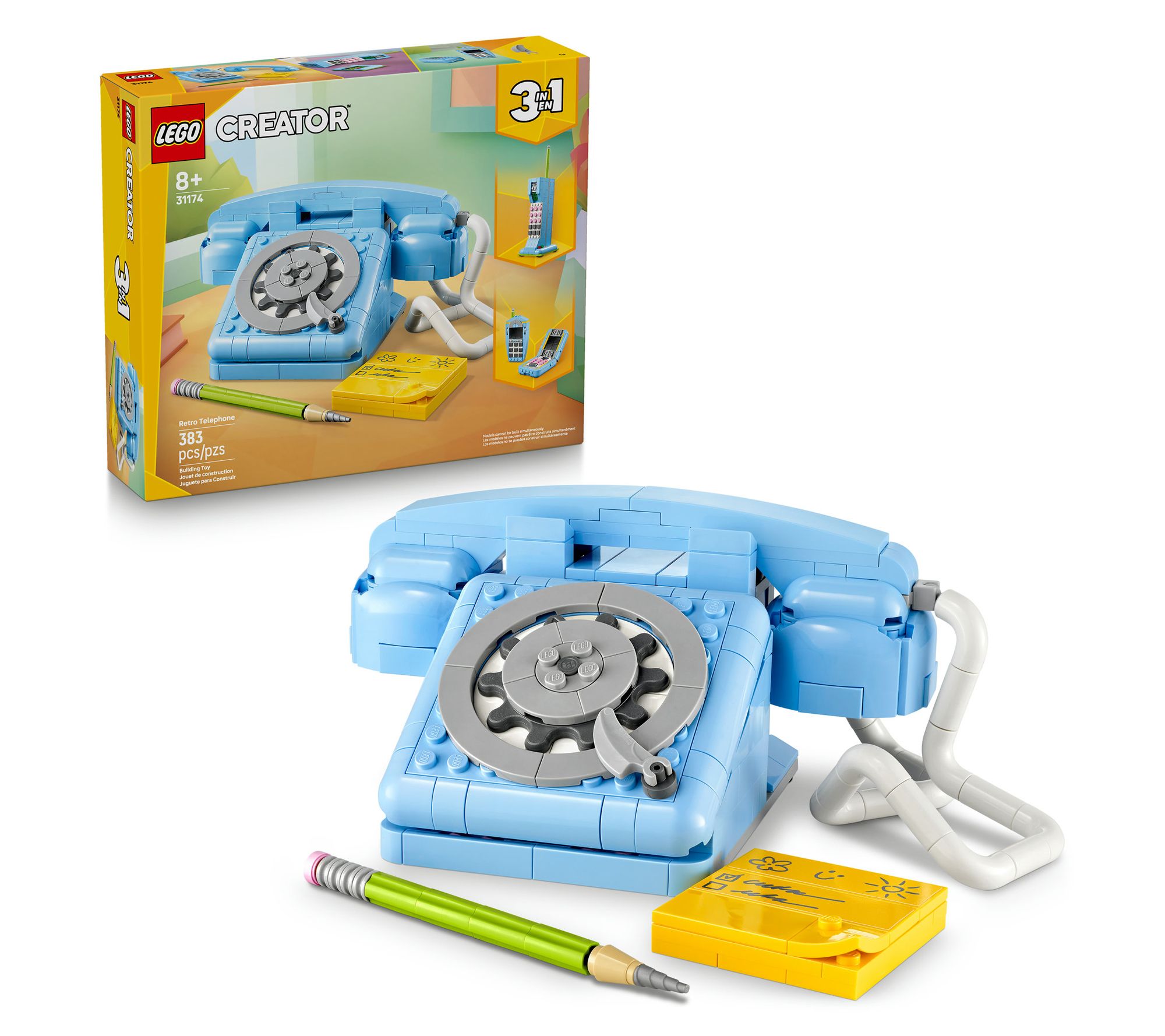 LEGO Creator 3in1 Retro Telephone Nostalgic andVintage Toy Ph