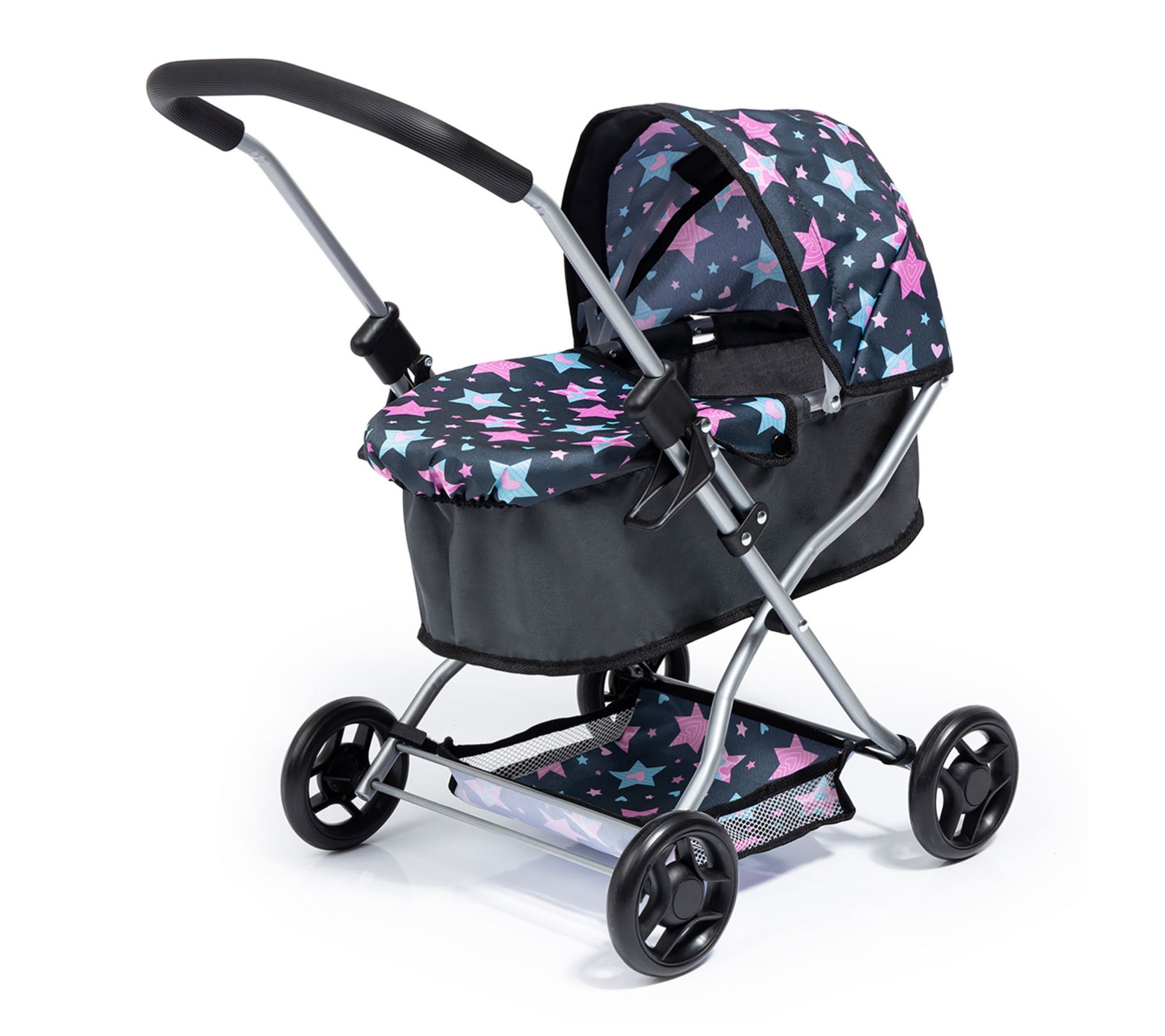 Bayer Design Dolls Pram Starter, Blue Pink Stars