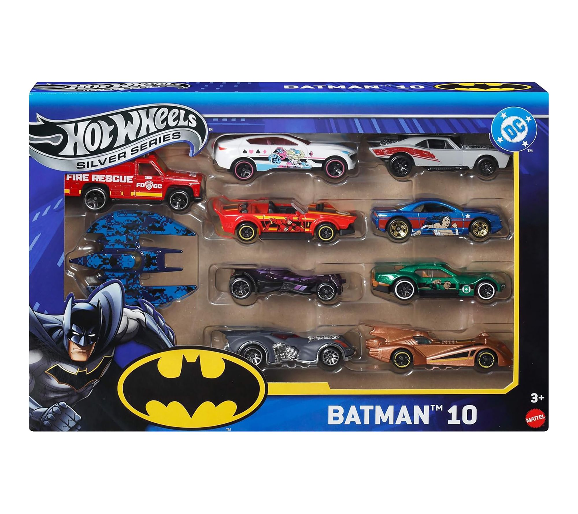 Mattel Hot Wheels Silver Series Batman 10 Pack