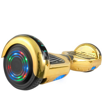 AOB Hoverboard in Chrome with Bluetooth Speaker s