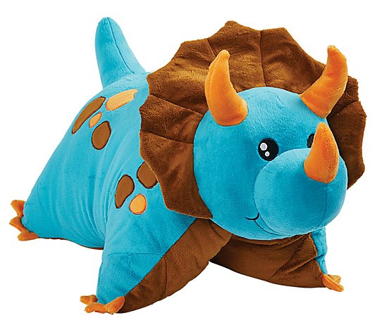 Pillow Pets Signature Jumboz Blue Dinosaur Oversized Plush Toy