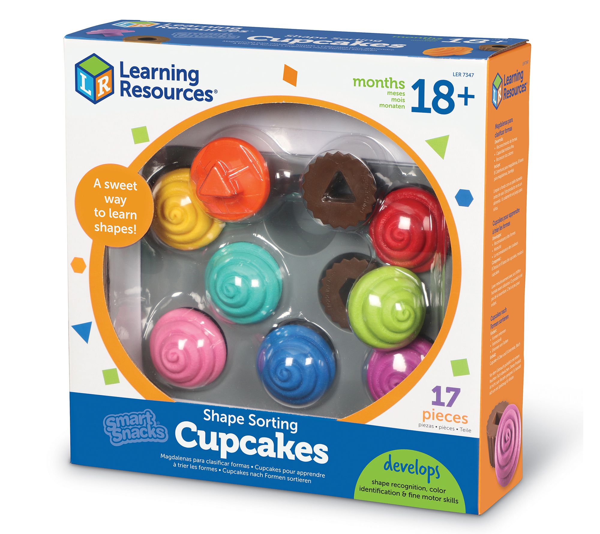 Learning Resources Smart Snacks Shape Sorting C upcakes - QVC.com