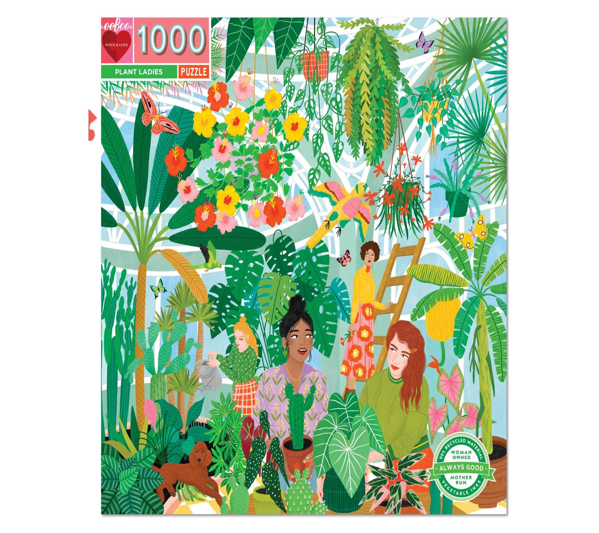 eeBoo Piece & Love Plant Ladies 1000 Piece Puzzle