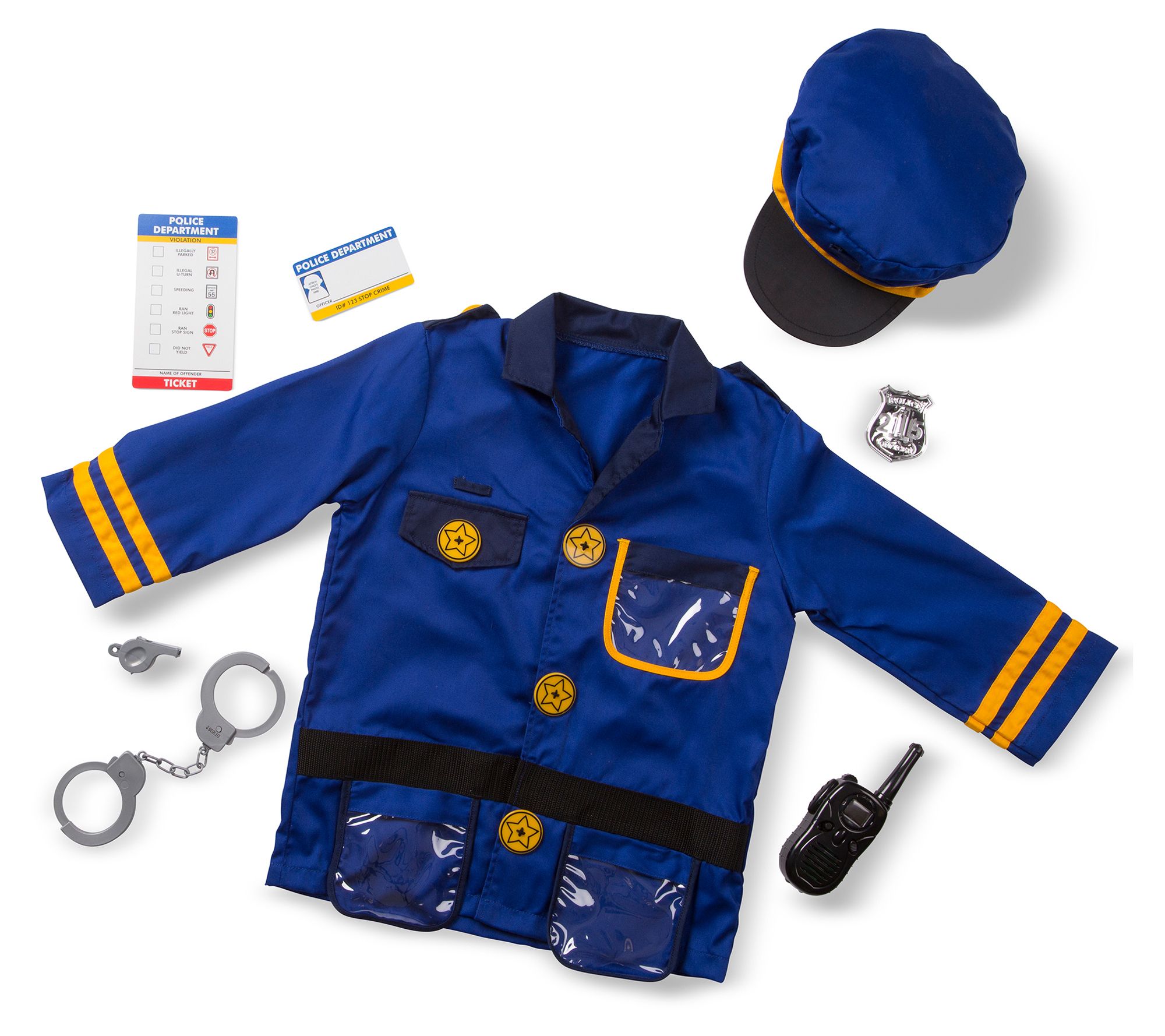 Melissa & Doug Police Officer Costume Role PlaySet