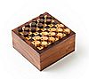 Matr Boomie Mini Chess and Checkers Wood Game Set